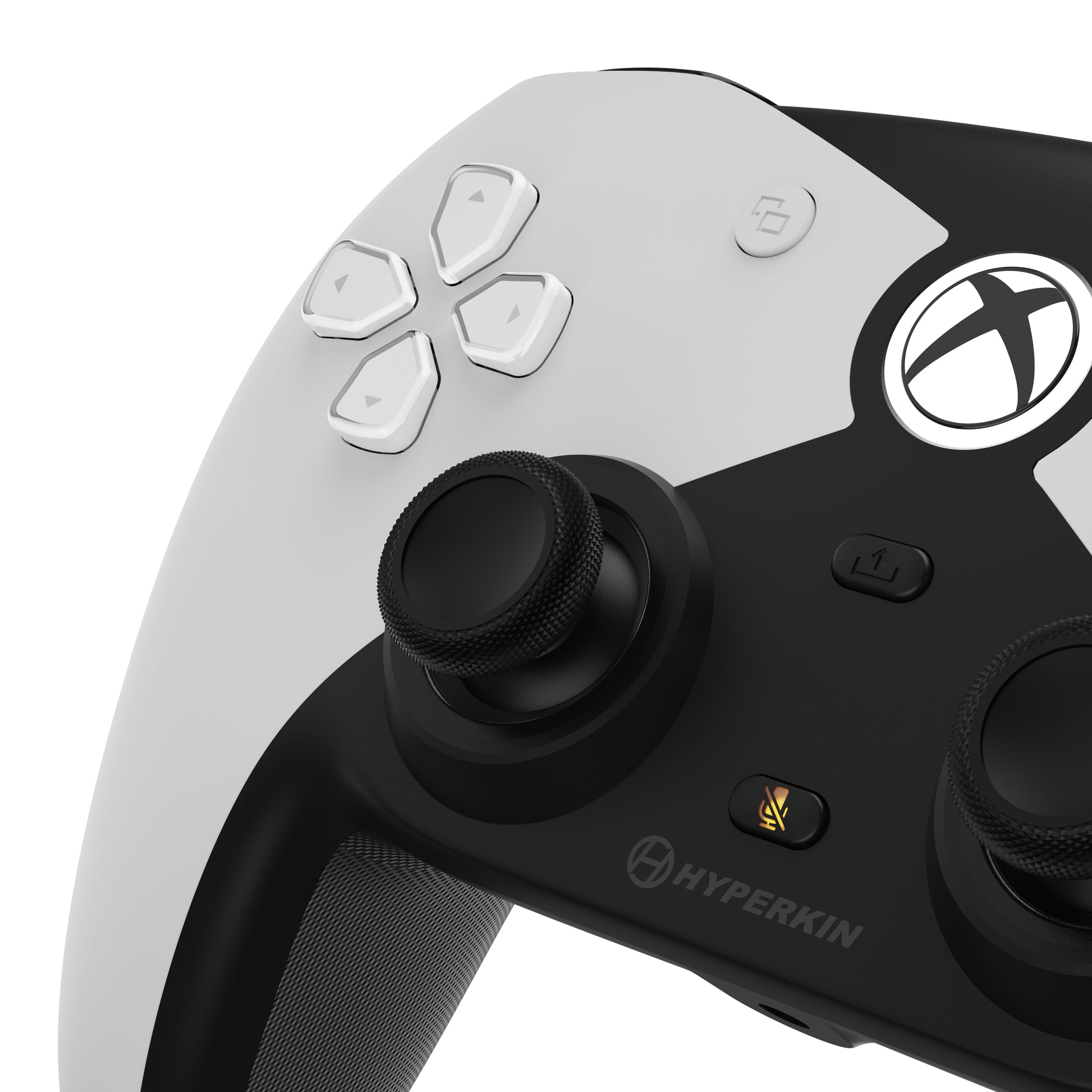 Hyperkin Competitor (M01638-WH) – Gamepad – USB (kabelgebunden), Vibration, 2 Joysticks, für Xbox & PC, Weiss