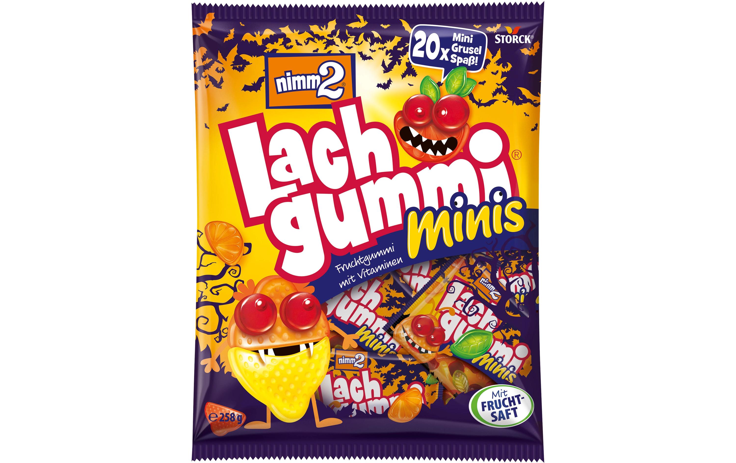 Storck Nimm2 Lachgummi Minis – Halloween, glutenfrei – 258 g