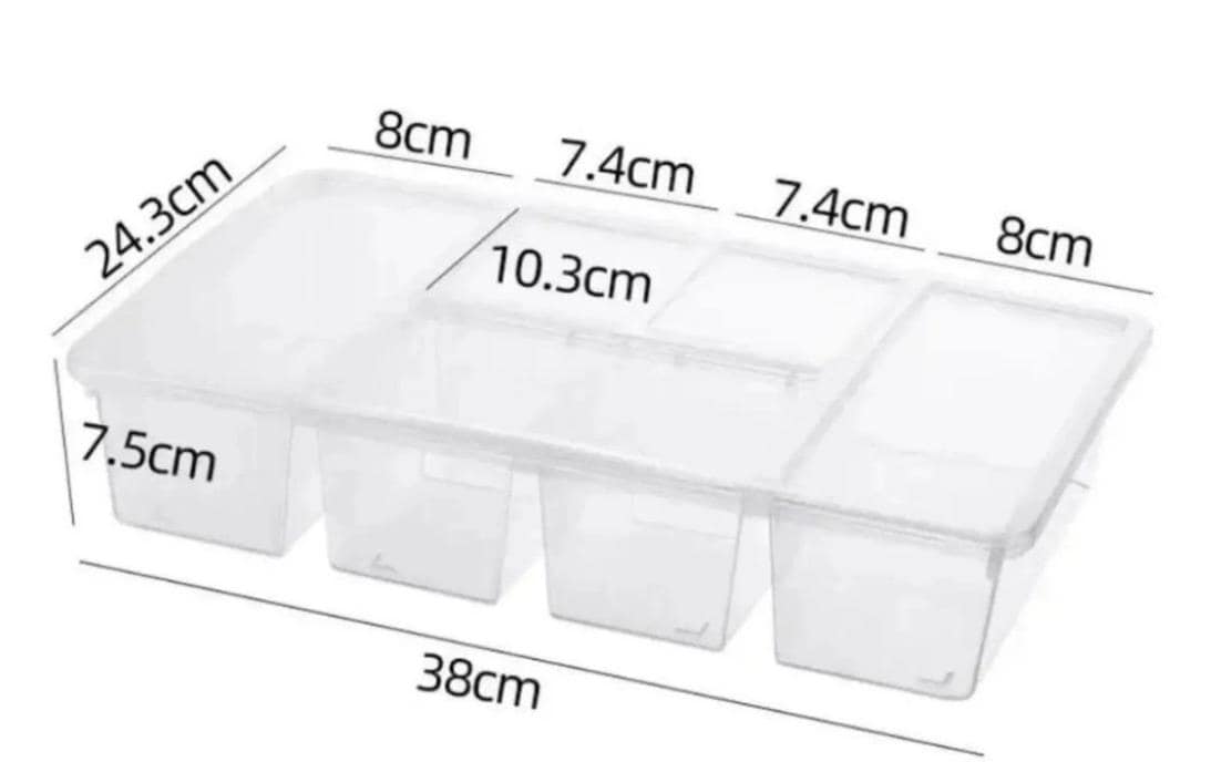 Hermia Vorratsdose 6,5 l, 24,3 × 38 × 7,5 cm, Kunststoff, Transparent
