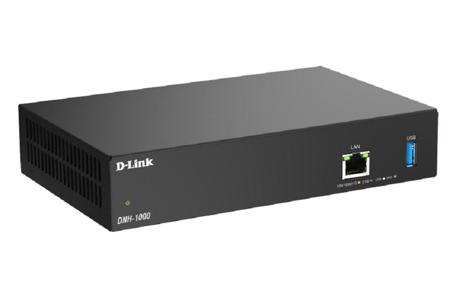 D-Link Nuclias Controller DNH-1000 – Nuclias Connect, bis zu 500 Geräte, 1× 2,5G RJ-45, 1× USB 3.0, schwarz