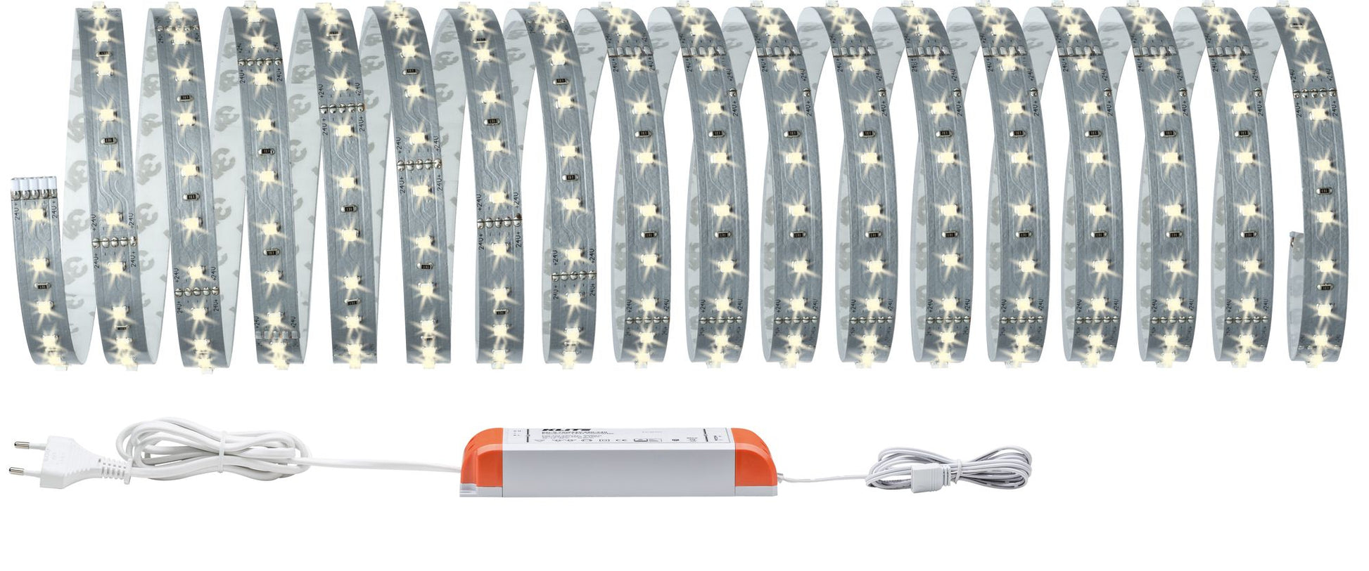 Paulmann LED-Strip MaxLED 500 – Set, 10 m, 5500 lm, 50 W, 2700 K, dimmbar, weiss
