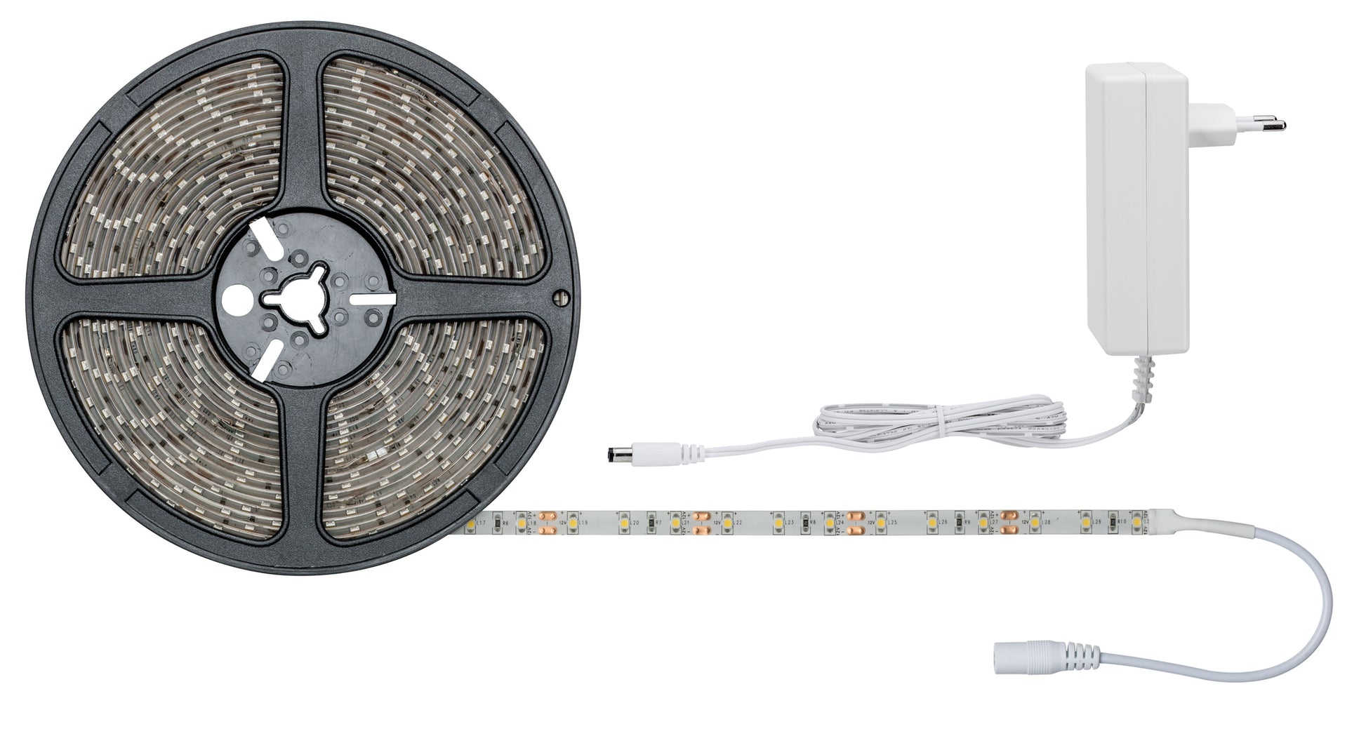 Paulmann LED-Strip SimpLED Rolle – 2er Pack, 7,5 m, 2250 lm, 20 W, 3000 K, weiss, inkl. Netzteil