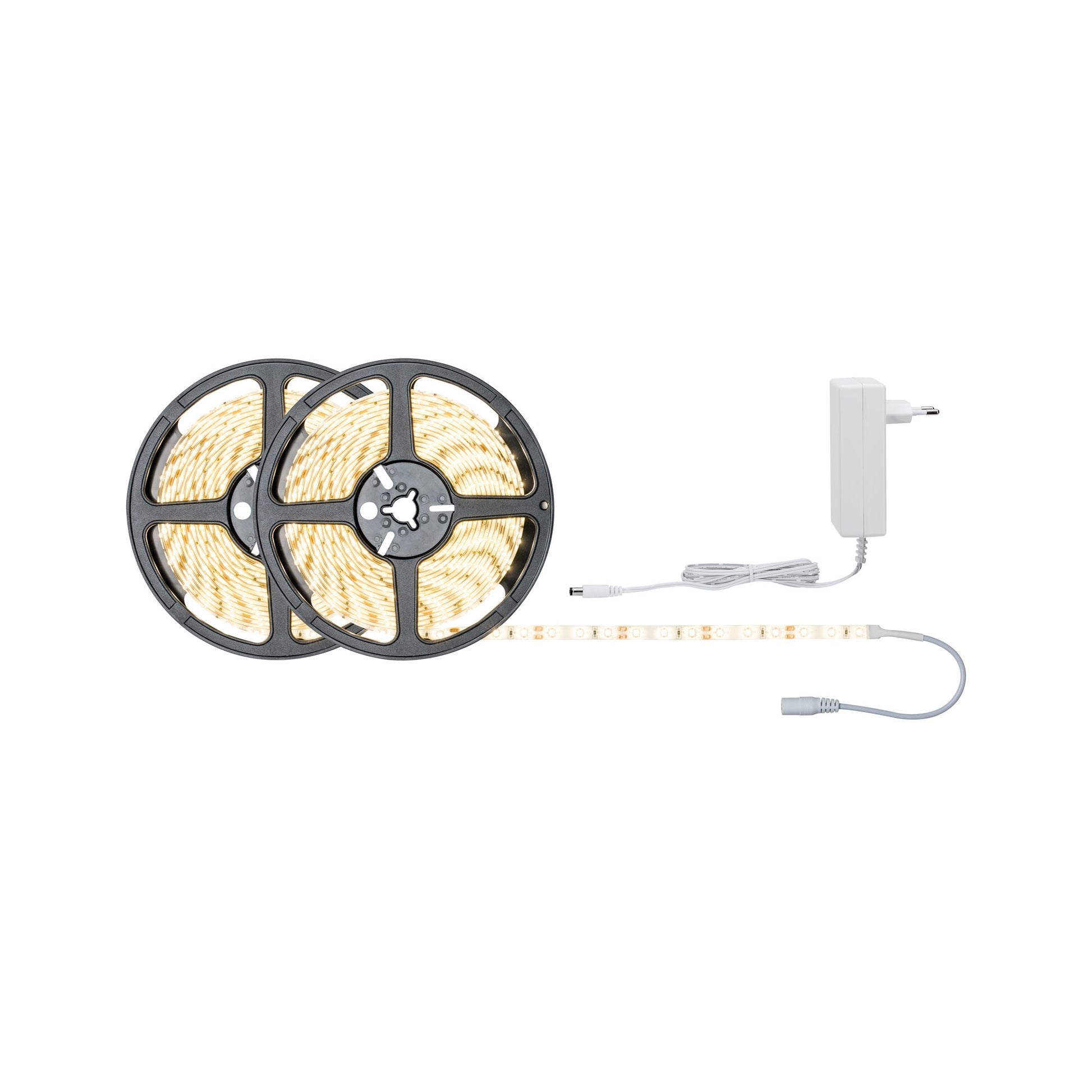 Paulmann LED-Strip – 2er Pack, 10 m, 3000 lm, 22 W, 3000 K, weiss, mit Netzteil