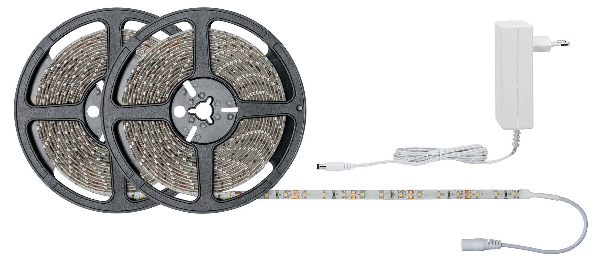 Paulmann LED-Strip – 2er Pack, 10 m, 3000 lm, 22 W, 3000 K, weiss, mit Netzteil