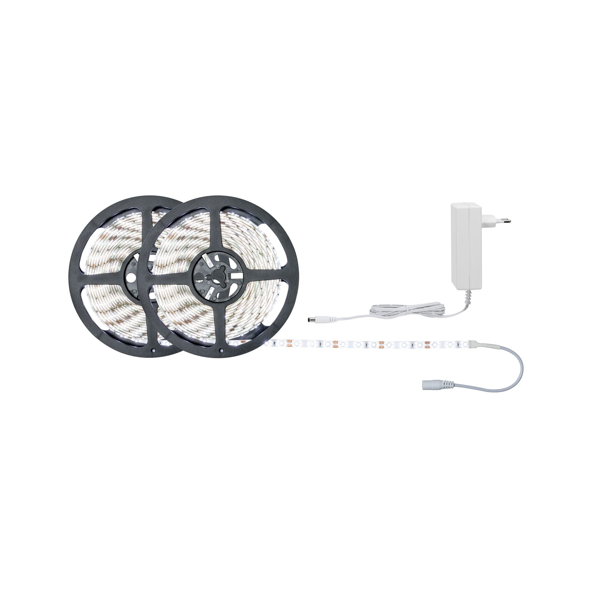 Paulmann LED-Strip – 2er Pack, 10 m, 3100 lm, 22 W, 6500 K, inkl. Netzteil, weiss