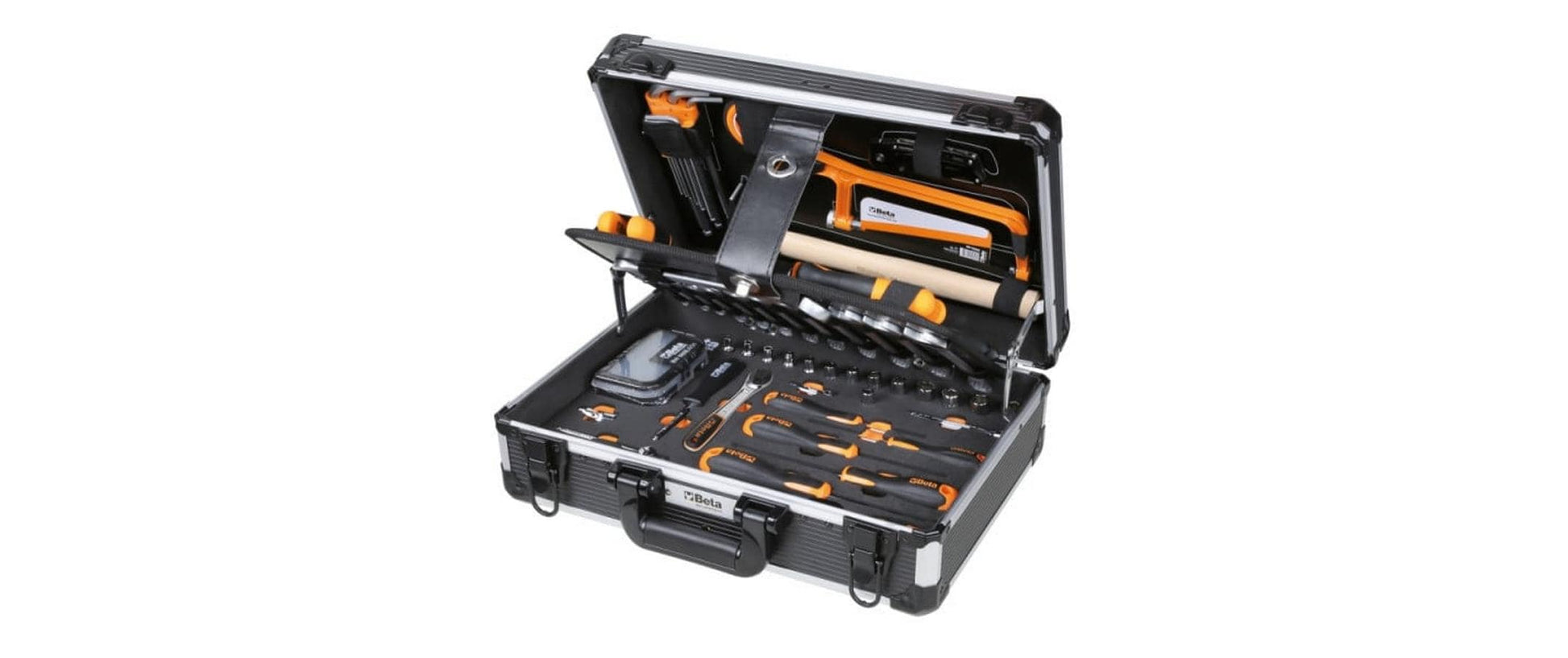 Beta BW2054E-100 Werkzeugkoffer – bestückt, 100-teilig, schwarz, B 400 × H 140 × T 300 mm