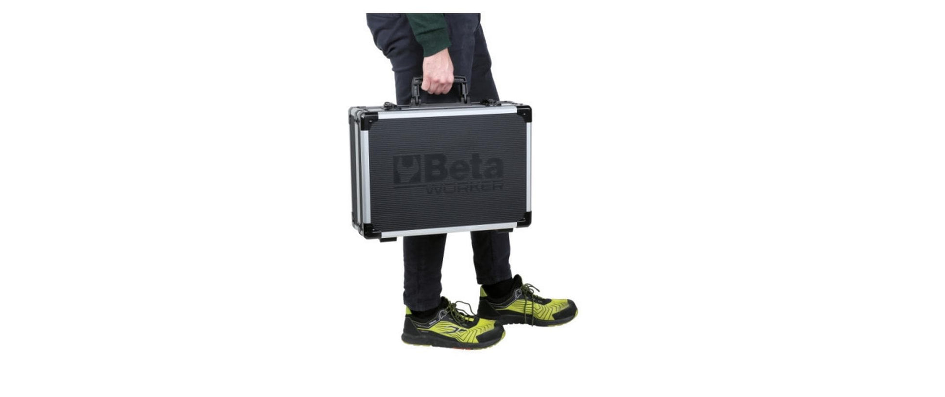 Beta BW2056E-163 Werkzeugkoffer – bestückt, 163-teilig, mit 1/4"/1/2"-Antrieben, schwarz