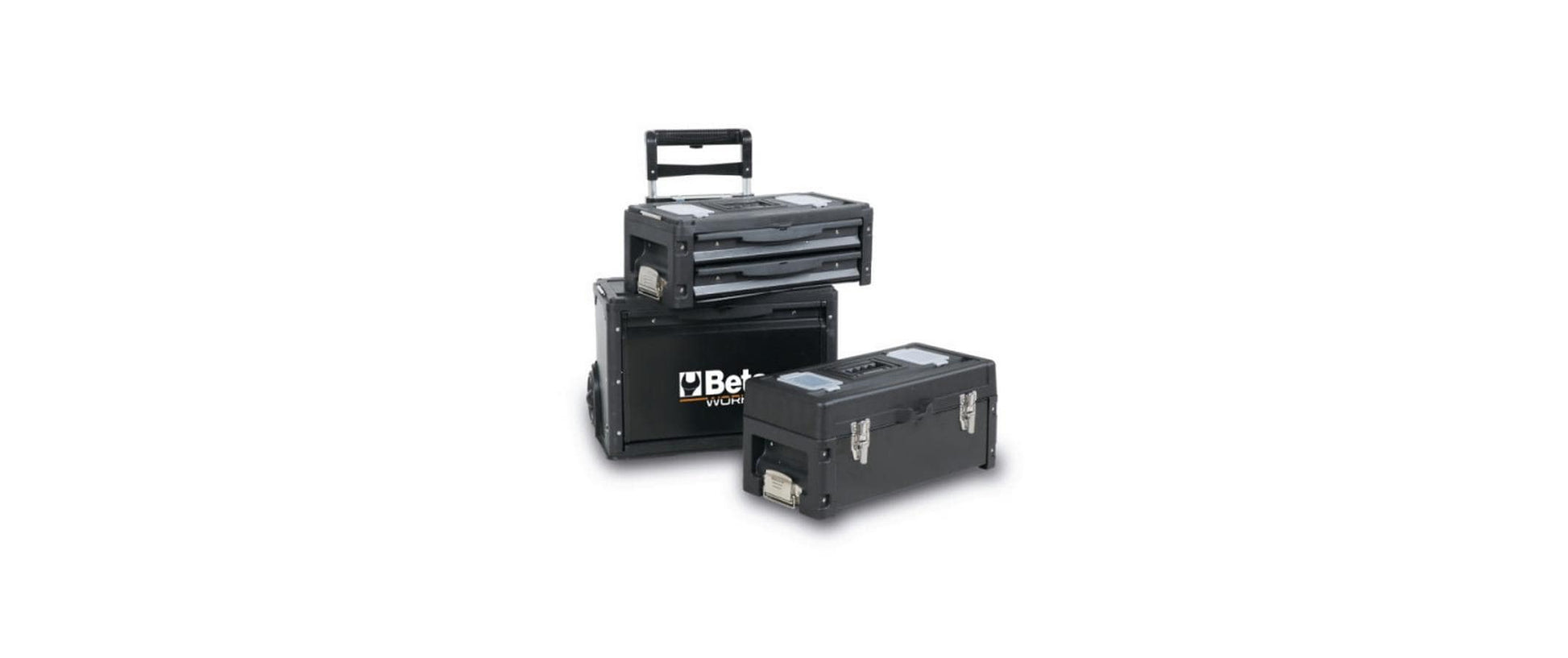 Beta BW 4300E/21 Werkzeugkoffer – bestückt, 212-teilig, mit Rollen, mit Griff, 4 Fächer, schwarz