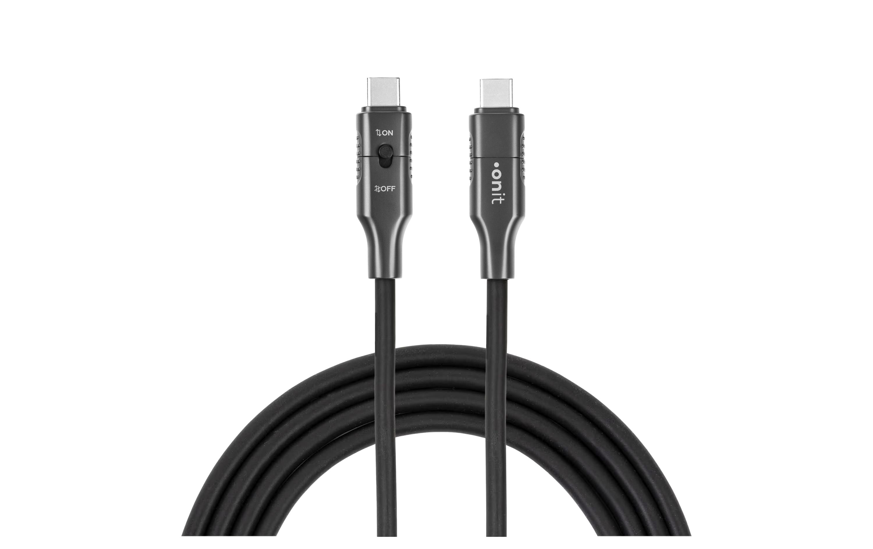 Onit USB-Kabel, USB-C zu USB-C, 1,5 m, USB 3, Lade-/Datenkabel