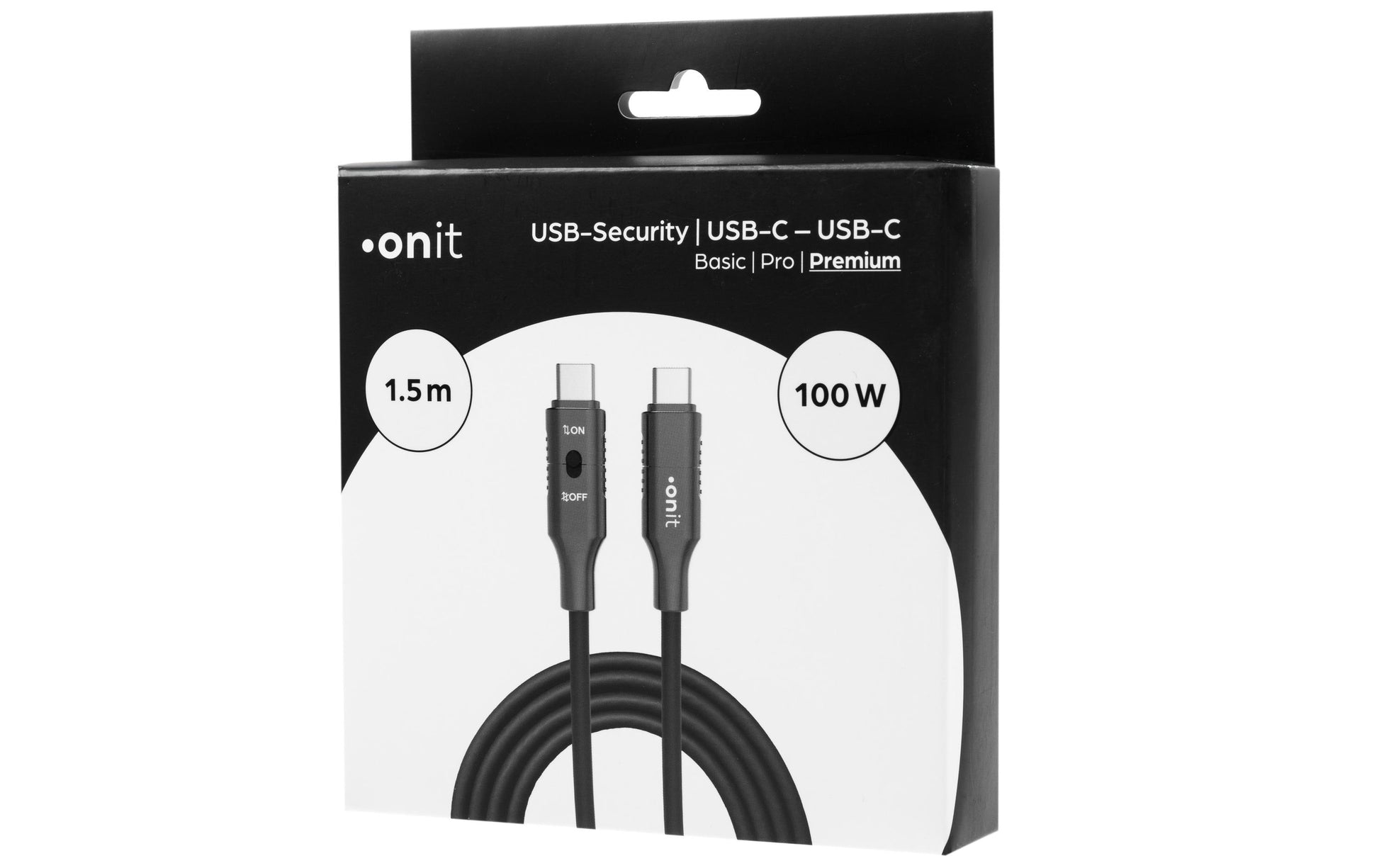 Onit USB-Kabel, USB-C zu USB-C, 1,5 m, USB 3, Lade-/Datenkabel