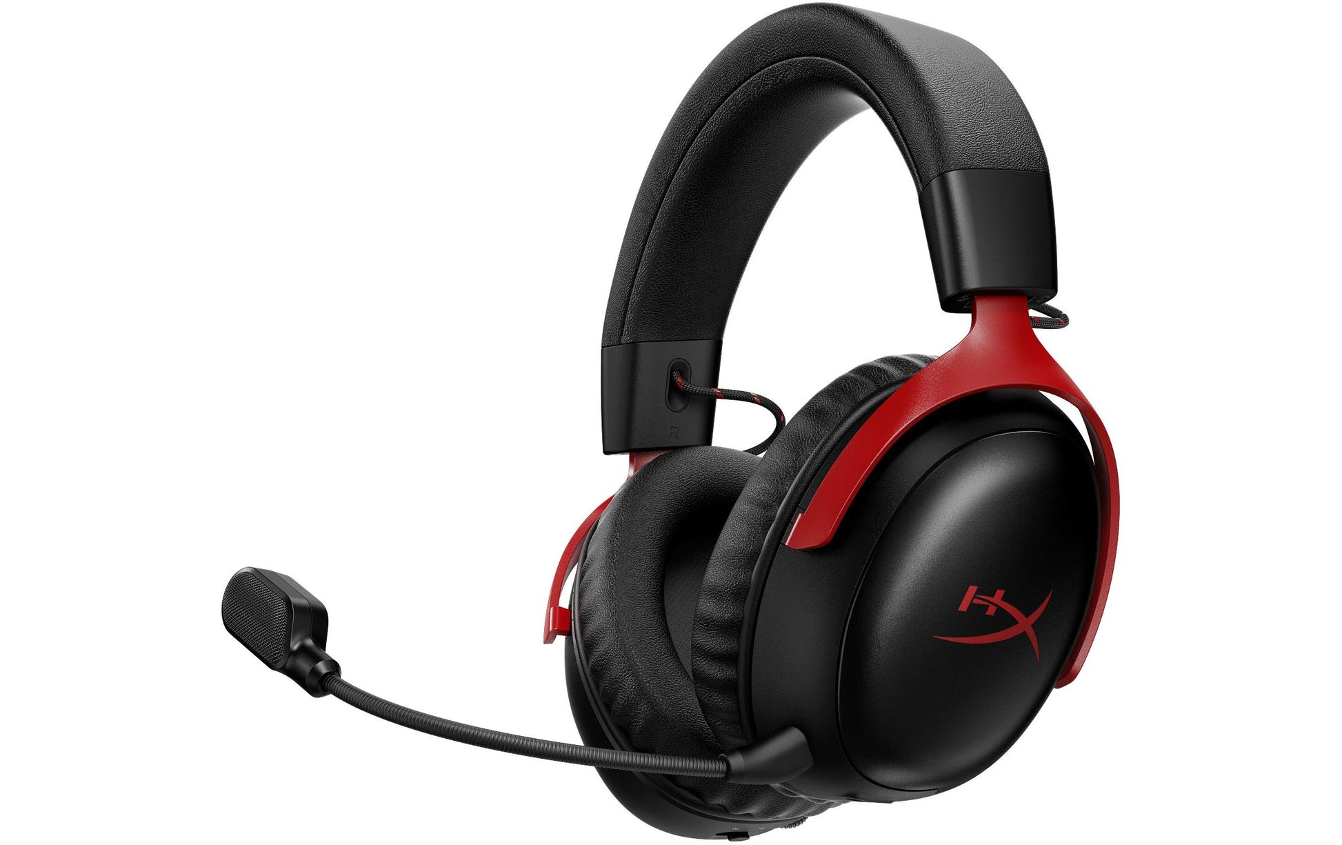 HyperX Cloud III S – Gaming-Headset (Over-Ear), Surround-Sound – Schwarz/Rot – für PS4