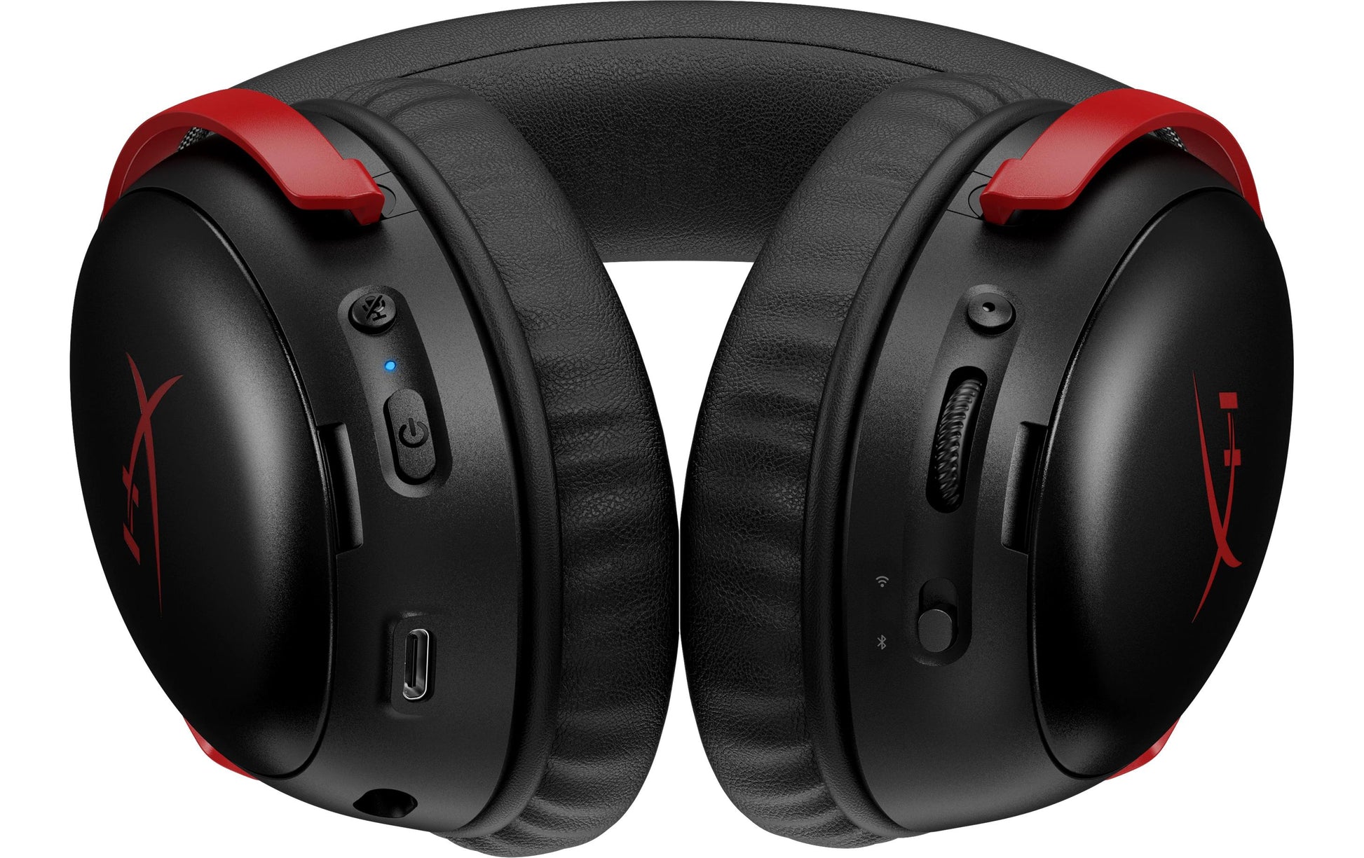 HyperX Cloud III S – Gaming-Headset (Over-Ear), Surround-Sound – Schwarz/Rot – für PS4