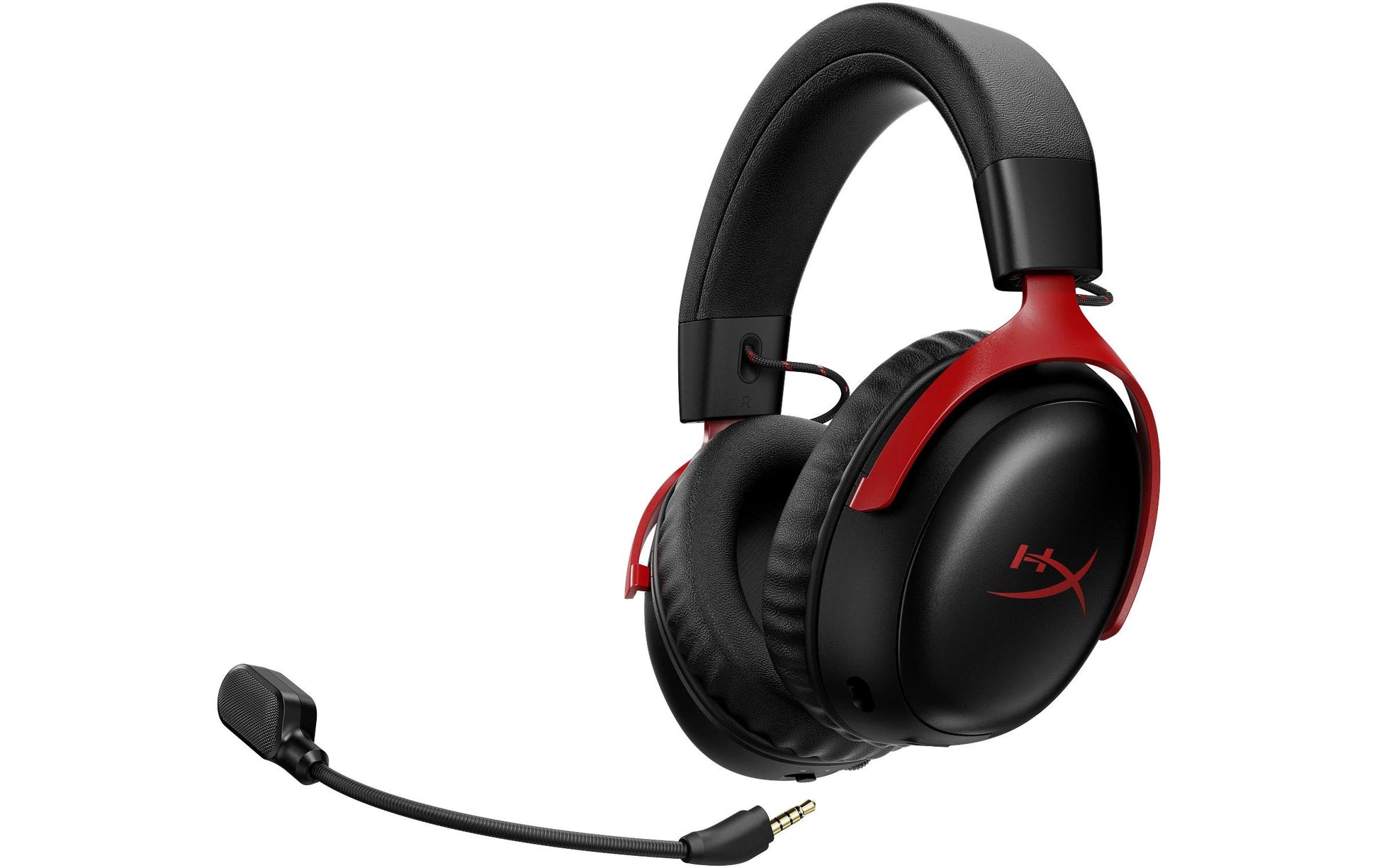 HyperX Cloud III S – Gaming-Headset (Over-Ear), Surround-Sound – Schwarz/Rot – für PS4