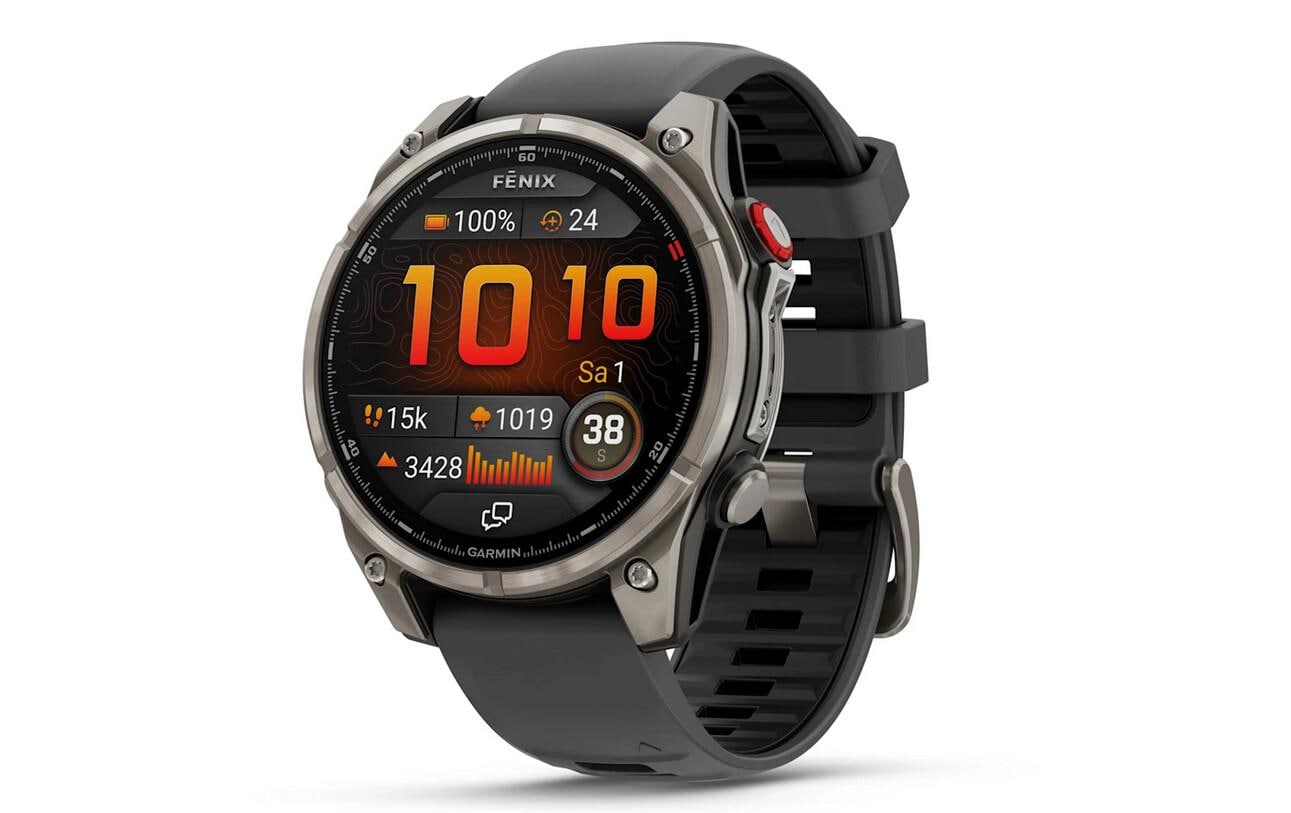 Garmin fenix 8 Pro LTE – GPS-Smartwatch – 47 mm, 1,4", LTE, AMOLED, Saphirglas, 100 m, Graphit, Sportarmband