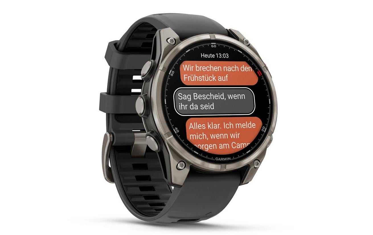 Garmin fenix 8 Pro LTE – GPS-Smartwatch – 47 mm, 1,4", LTE, AMOLED, Saphirglas, 100 m, Graphit, Sportarmband