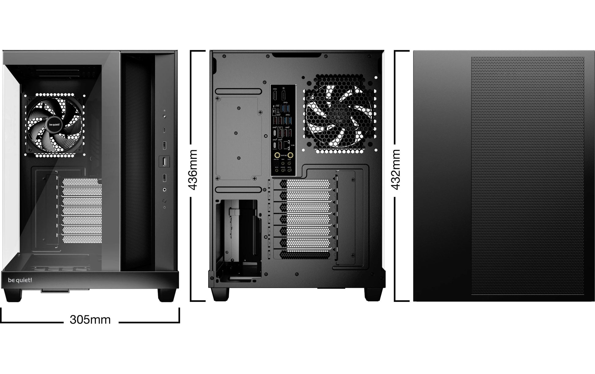 be quiet! be quiet Light Base 500 – Midi-Tower – ATX, micro-ATX, Mini-ITX, Schwarz