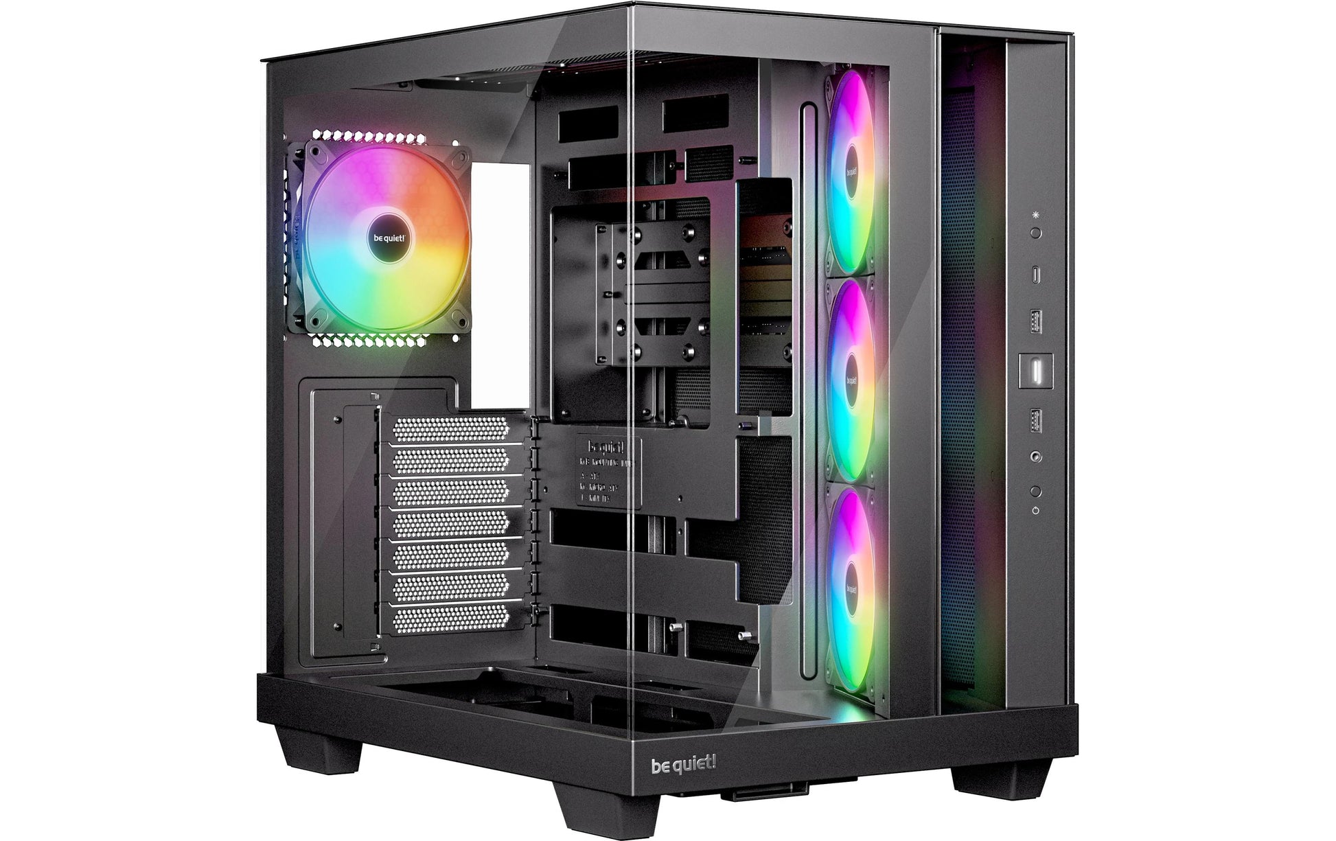 be quiet! be quiet Light Base 500 LX – Midi Tower – Schwarz, ATX, micro ATX, Mini-ITX, 7 Erweiterungsslots, Seitenfenster