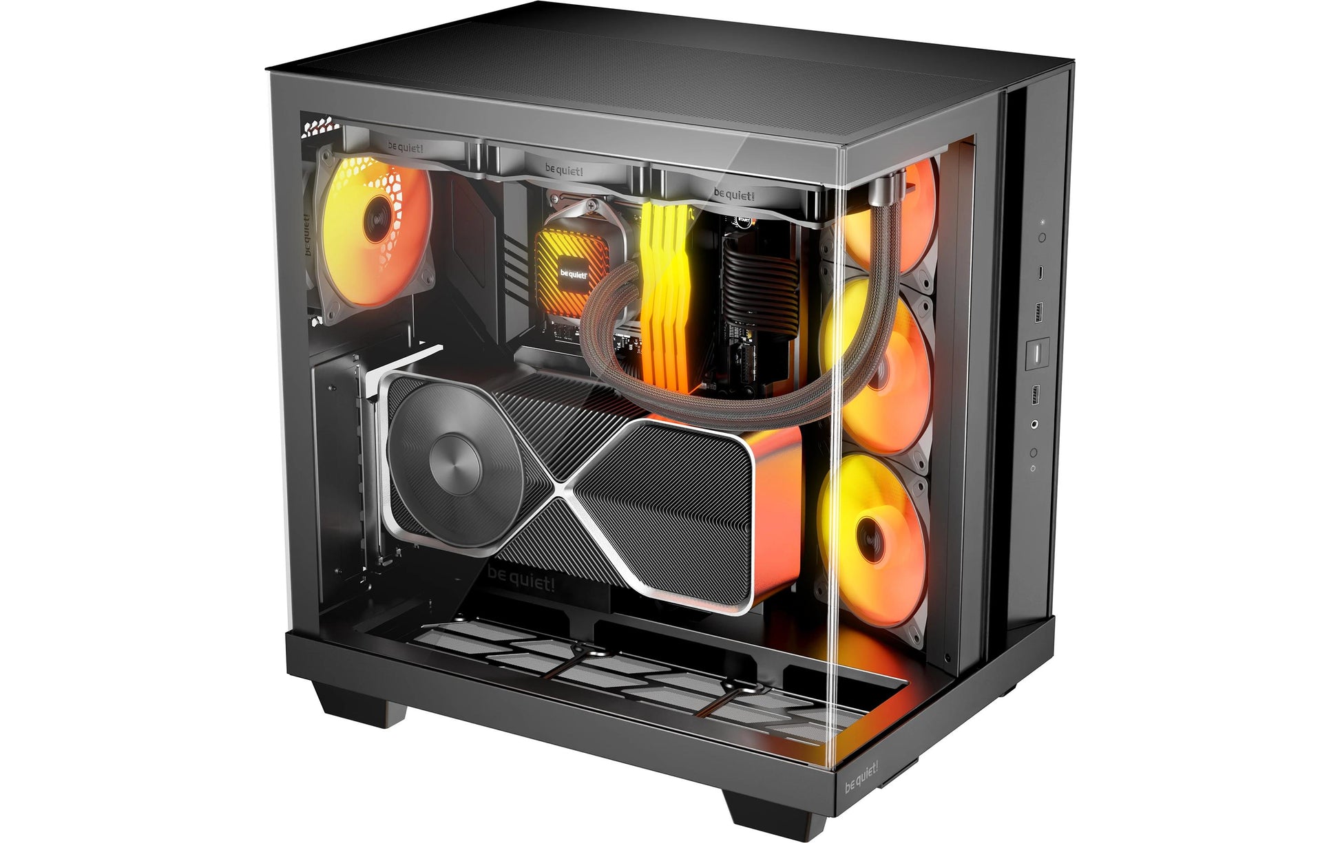 be quiet! be quiet Light Base 500 LX – Midi Tower – Schwarz, ATX, micro ATX, Mini-ITX, 7 Erweiterungsslots, Seitenfenster
