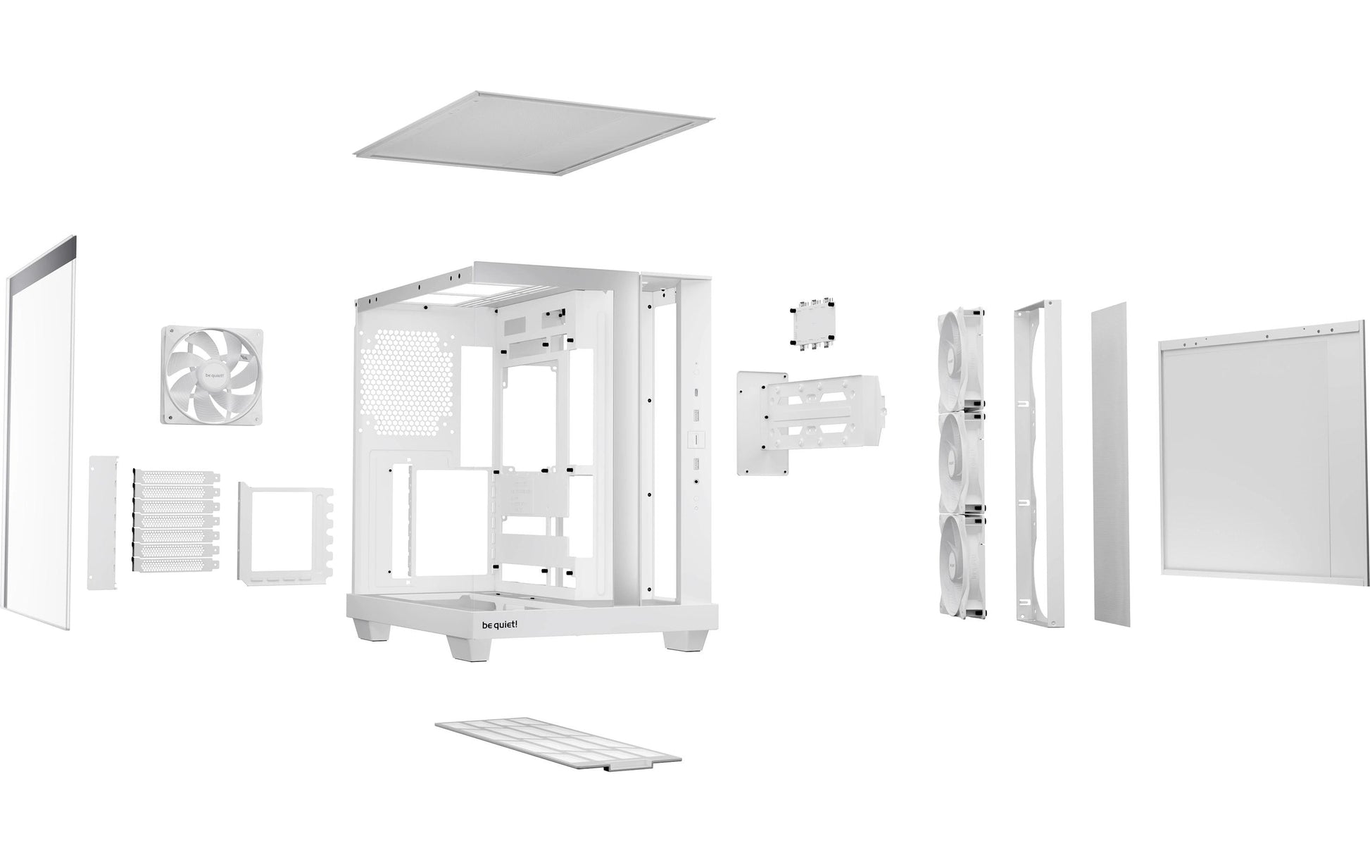 be quiet! be quiet Light Base 500 LX – PC-Gehäuse – Weiss, Midi Tower, für ATX, micro-ATX, Mini-ITX, Seitenfenster