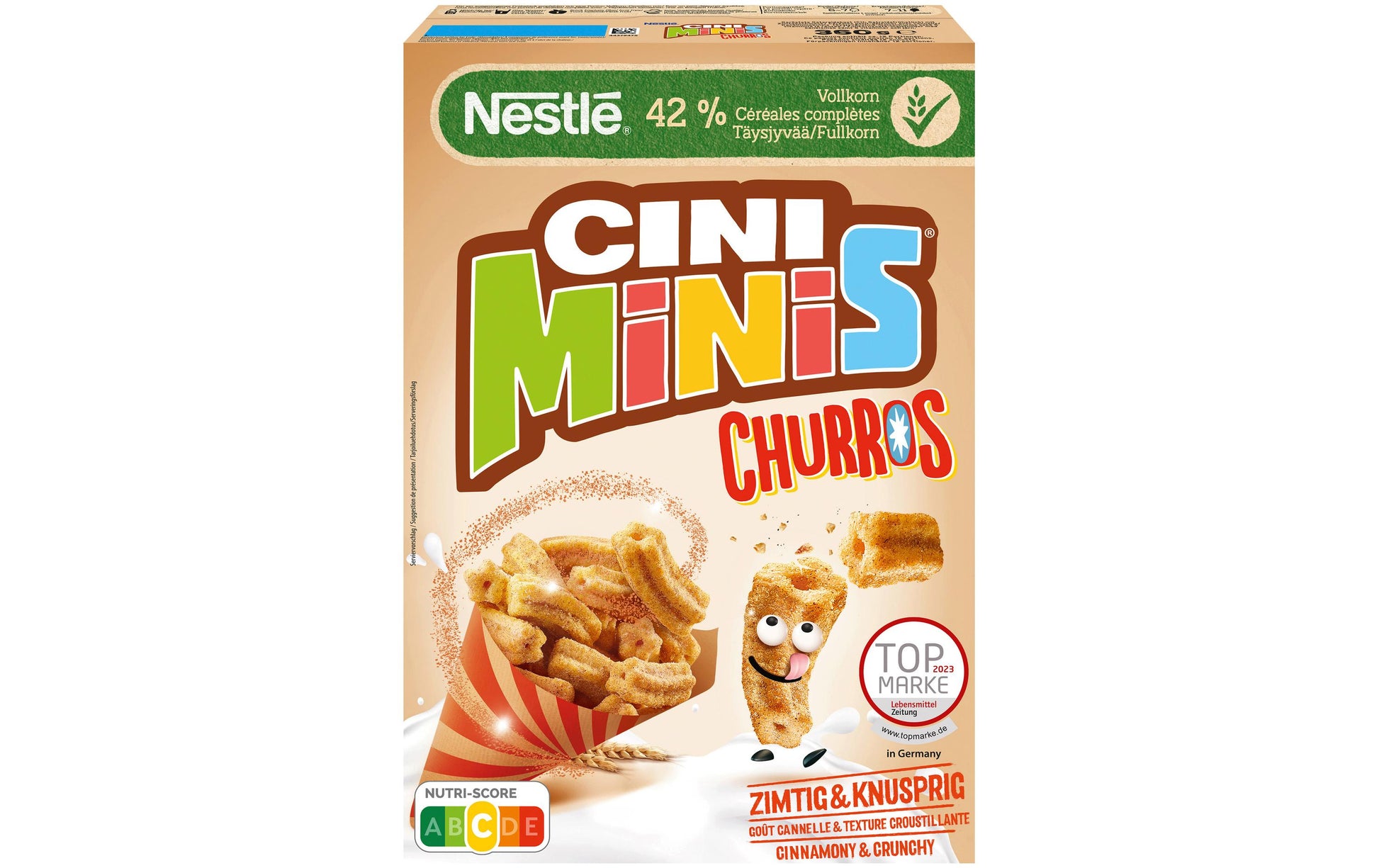 Nestle Nestlé Weizenflocken CINI MINIS Churros Zimt – 360 g