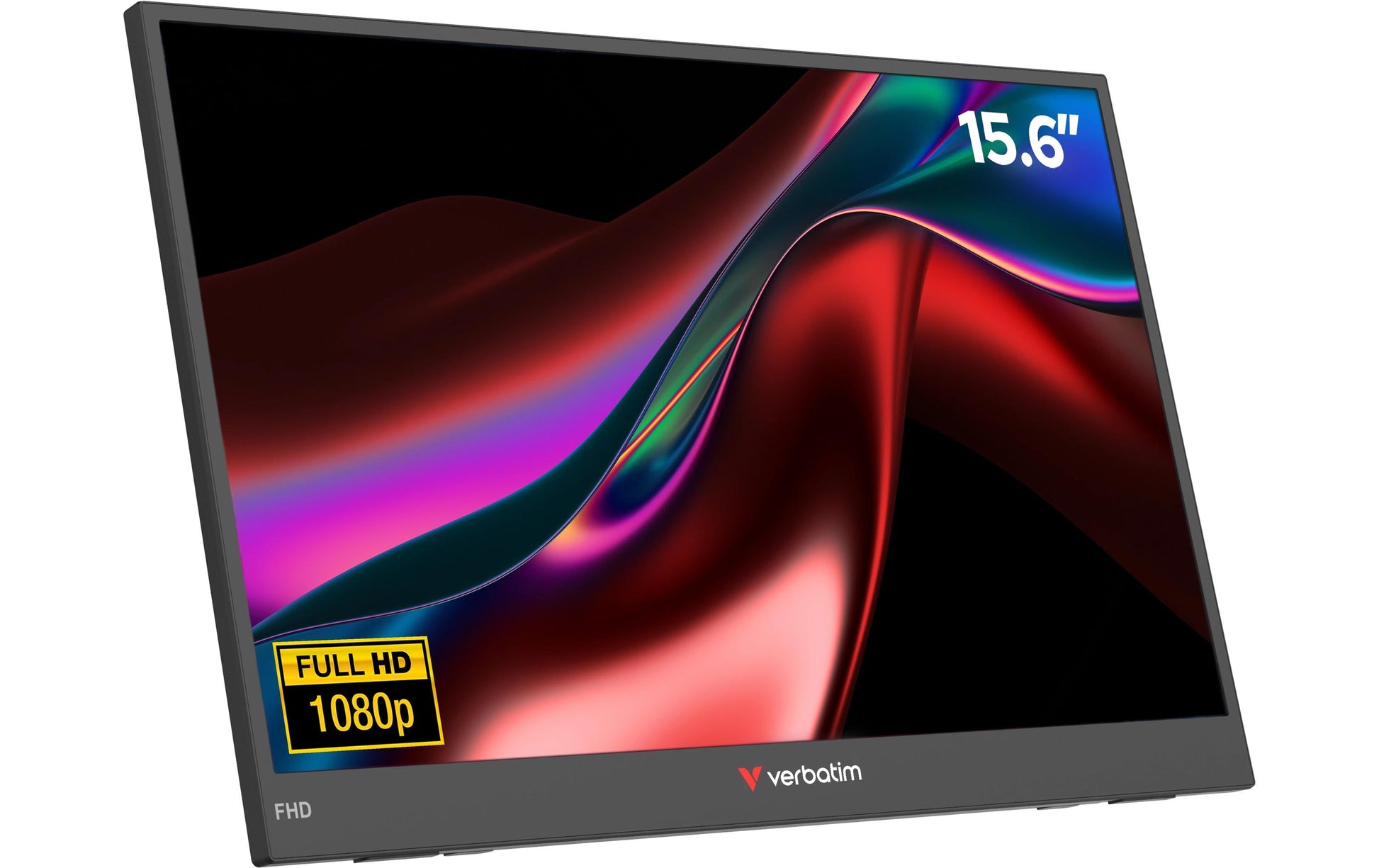 Verbatim Tragbarer Monitor 15.6 LIGHT – 15,6", 1920 × 1080 (Full HD), IPS