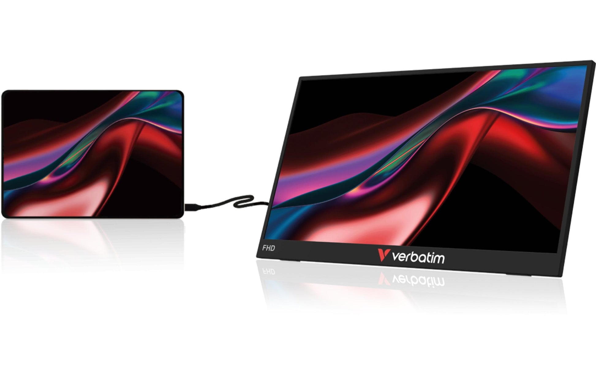 Verbatim Tragbarer TS Monitor 15.6 LIGHT – 15,6" Touch, 1920 × 1080 (Full HD), IPS