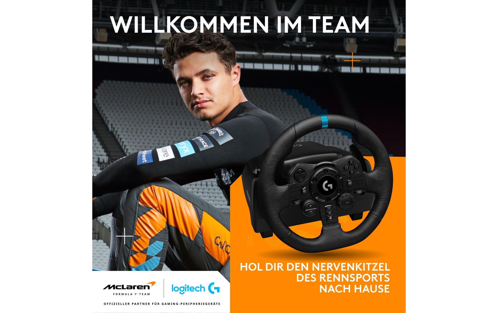 Logitech G G923 – Lenkrad + Pedale – USB (kabelgebunden), Force-Feedback, 900°, Schwarz – für PC, PS4 & PS5