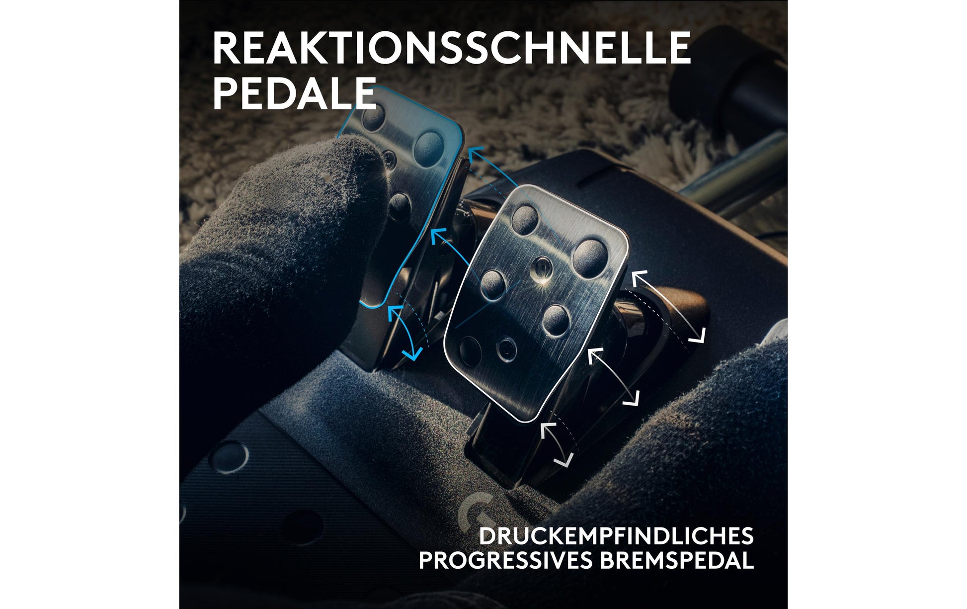 Logitech G G923 – Lenkrad + Pedale – USB (kabelgebunden), Force-Feedback, 900°, Schwarz – für PC, PS4 & PS5
