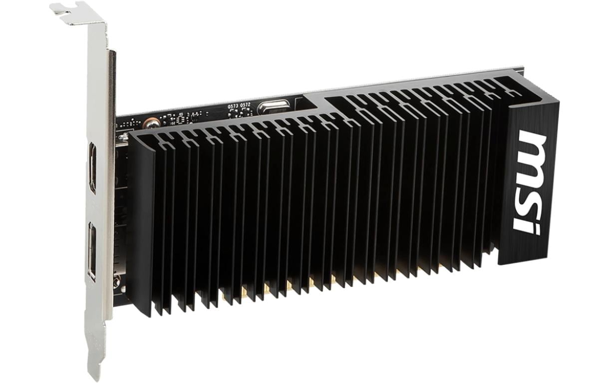 MSI GeForce GT 1030 4GHD4 LP OC – PCIe Grafikkarte – 1×HDMI, 1×DisplayPort, PCIe 3.0, 20 W
