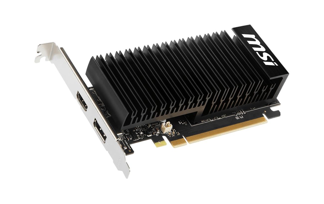MSI GeForce GT 1030 4GHD4 LP OC – PCIe Grafikkarte – 1×HDMI, 1×DisplayPort, PCIe 3.0, 20 W