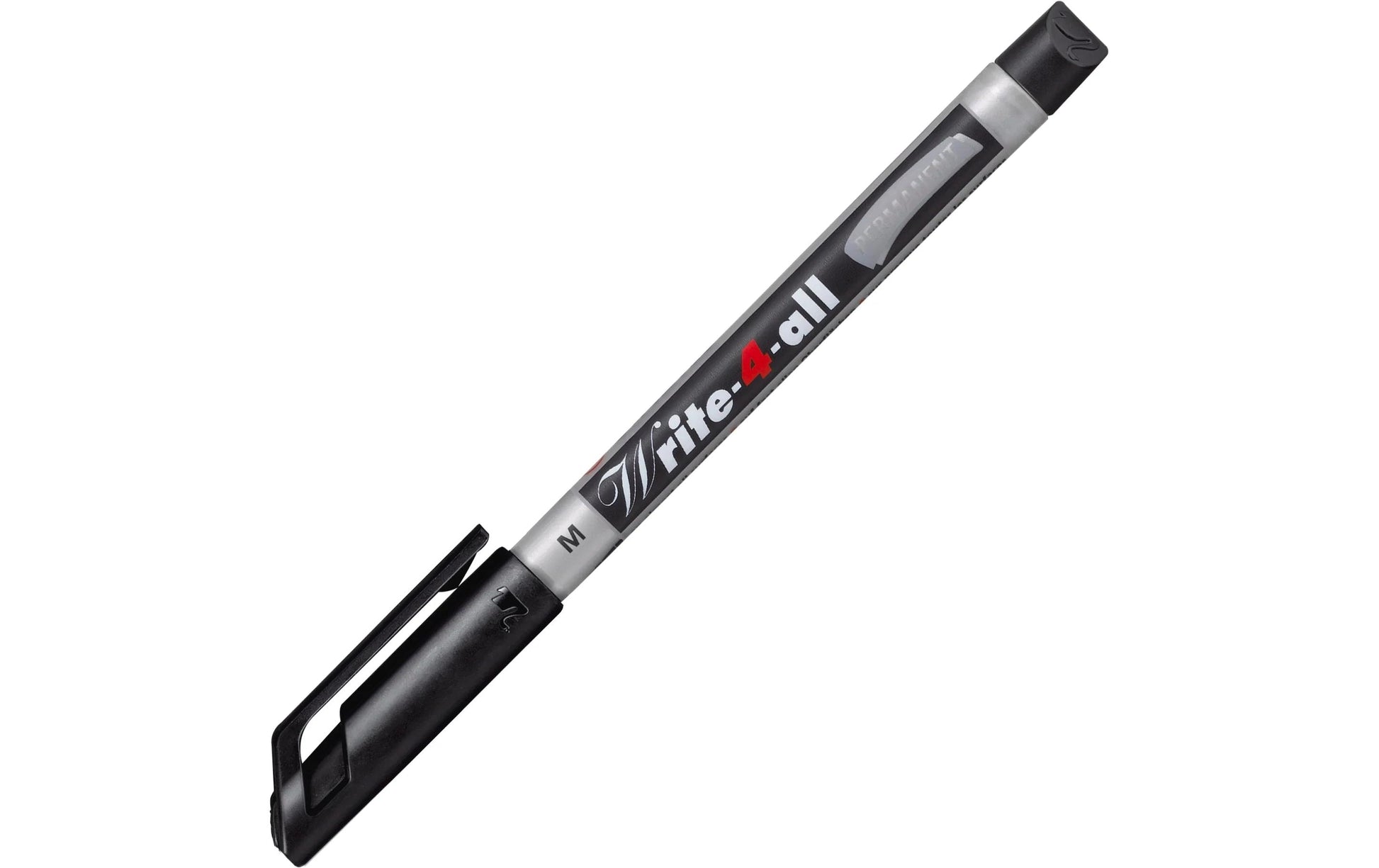 STABILO Permanentmarker – Rundspitze 1 mm – Mehrfarbig – 4er-Pack – für Glas, Metall und Kunststoff