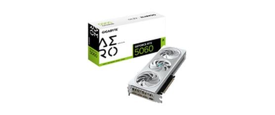 GIGABYTE GeForce RTX 5060 AERO OC 8G – PCIe Grafikkarte – 3×DisplayPort, 1×HDMI, PCIe 5.0, 1×8-Pin, 109 W
