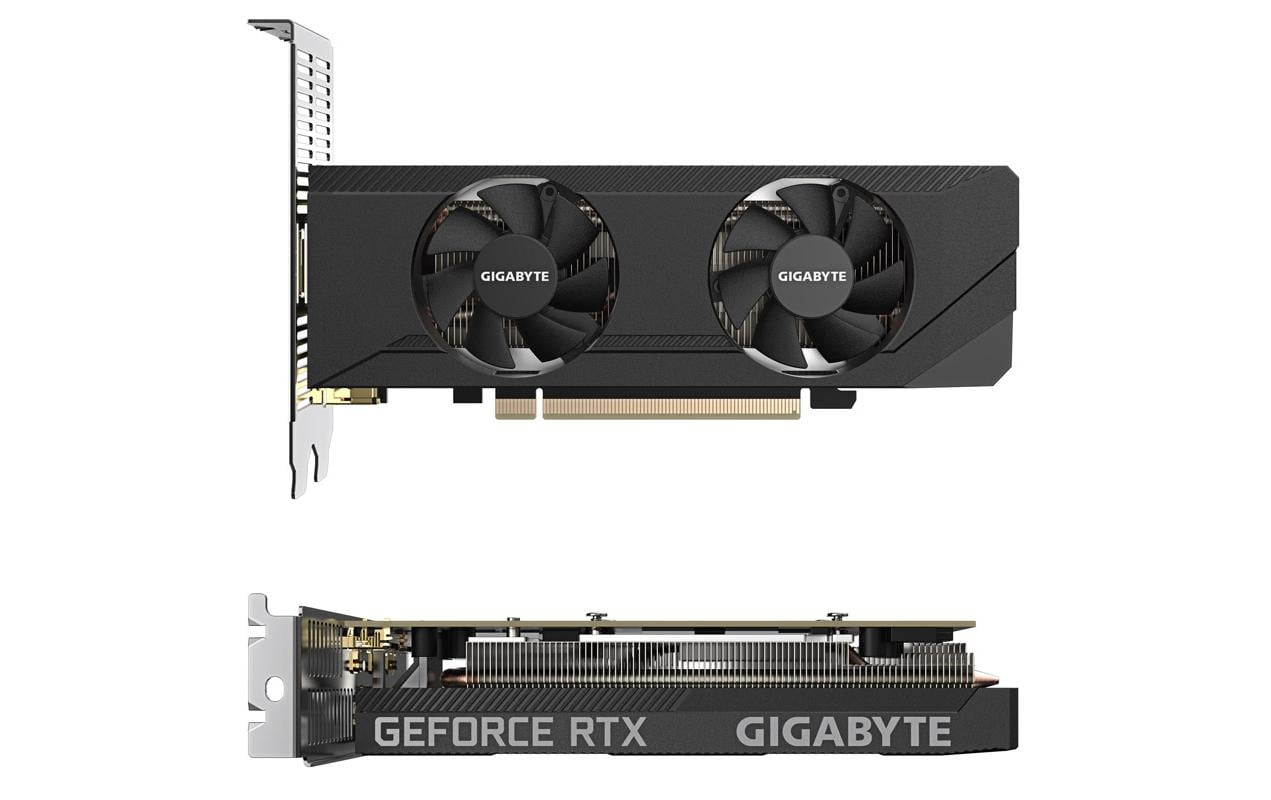 GIGABYTE GeForce RTX 3050 OC Low Profile 6G – PCIe Grafikkarte – 2×DP, 2×HDMI, PCIe 4.0