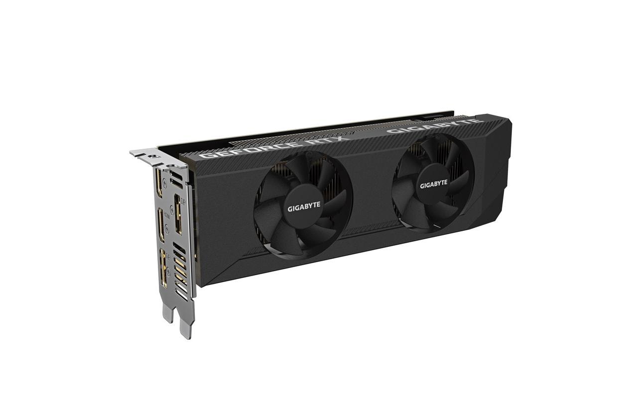 GIGABYTE GeForce RTX 3050 OC Low Profile 6G – PCIe Grafikkarte – 2×DP, 2×HDMI, PCIe 4.0