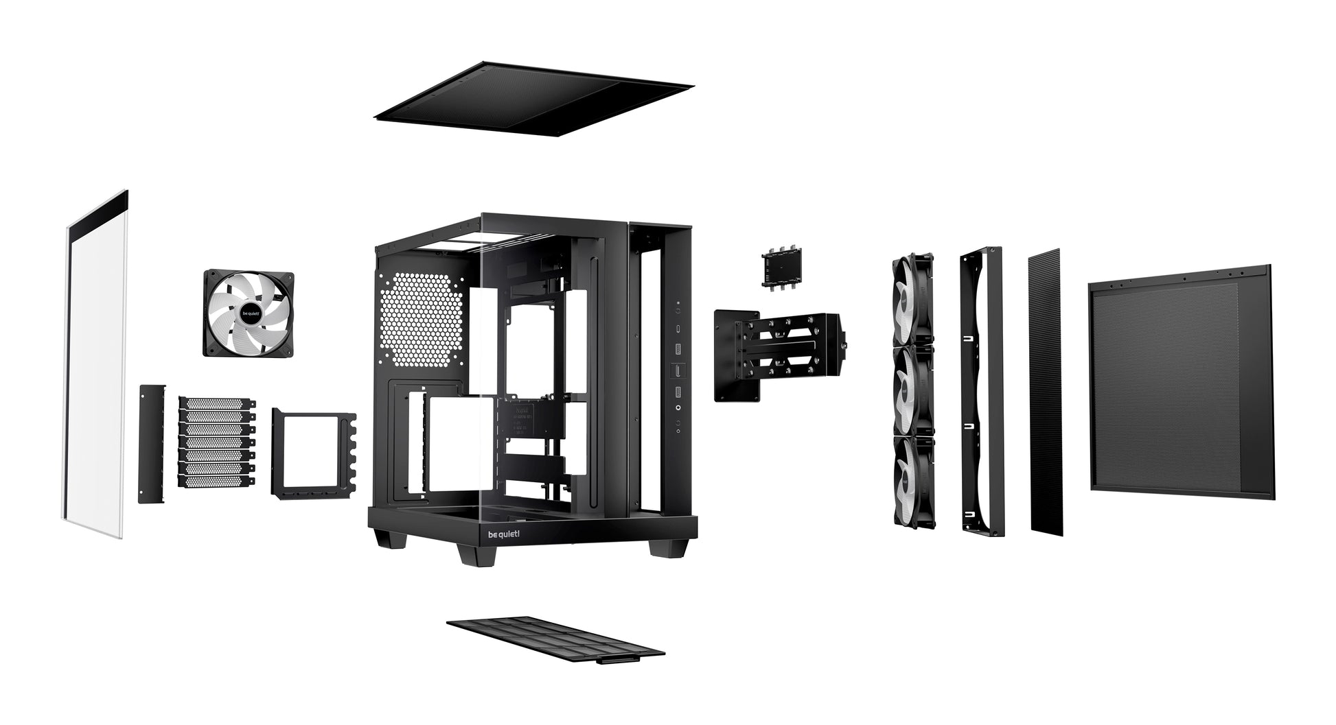 be quiet! be quiet Light Base 500 LX – Midi Tower – Schwarz, ATX, micro ATX, Mini-ITX, 7 Erweiterungsslots, Seitenfenster