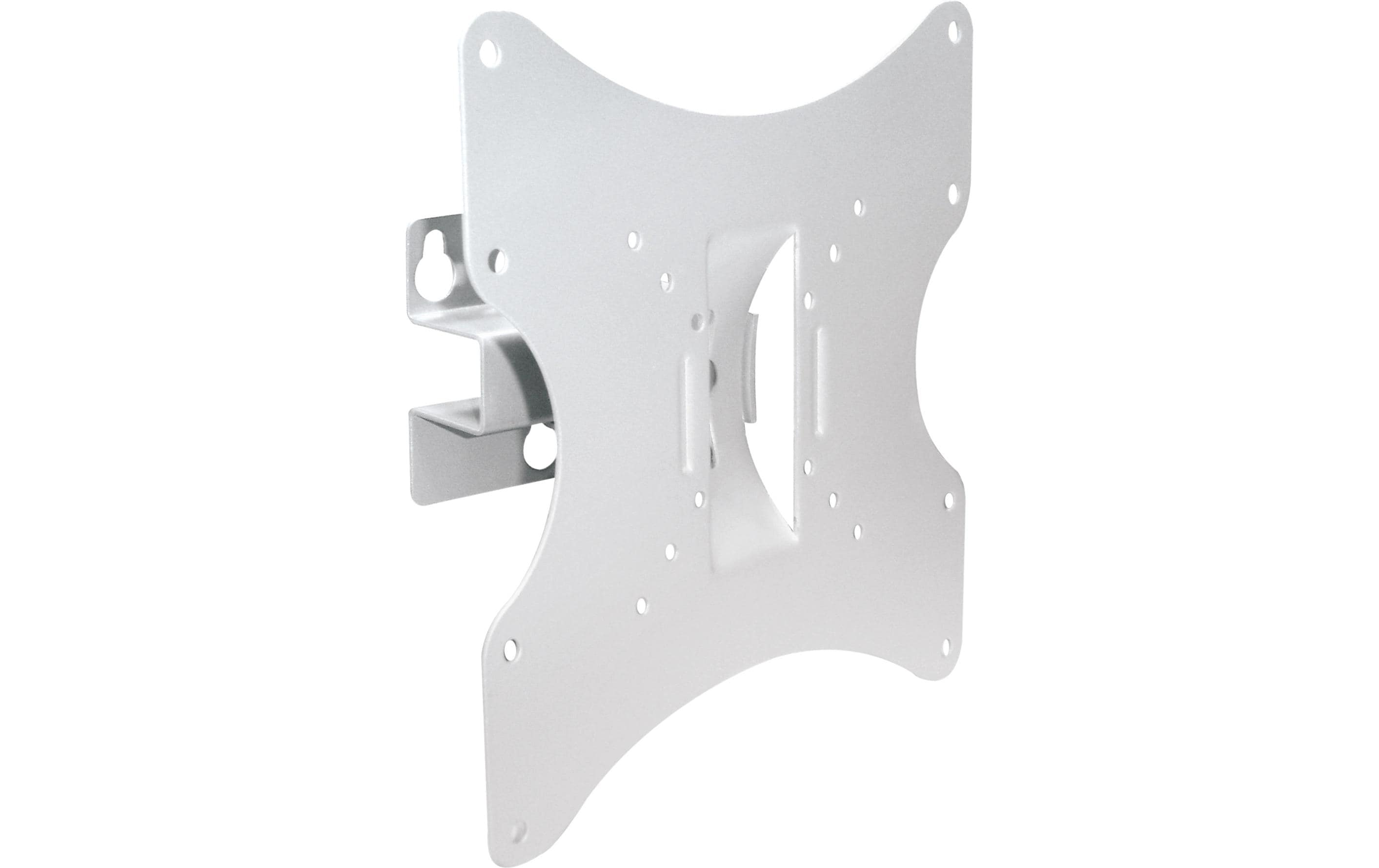 Puremounts Wandhalterung – neigbar – bis 42" – VESA 100×100 – bis 30 kg – Weiss