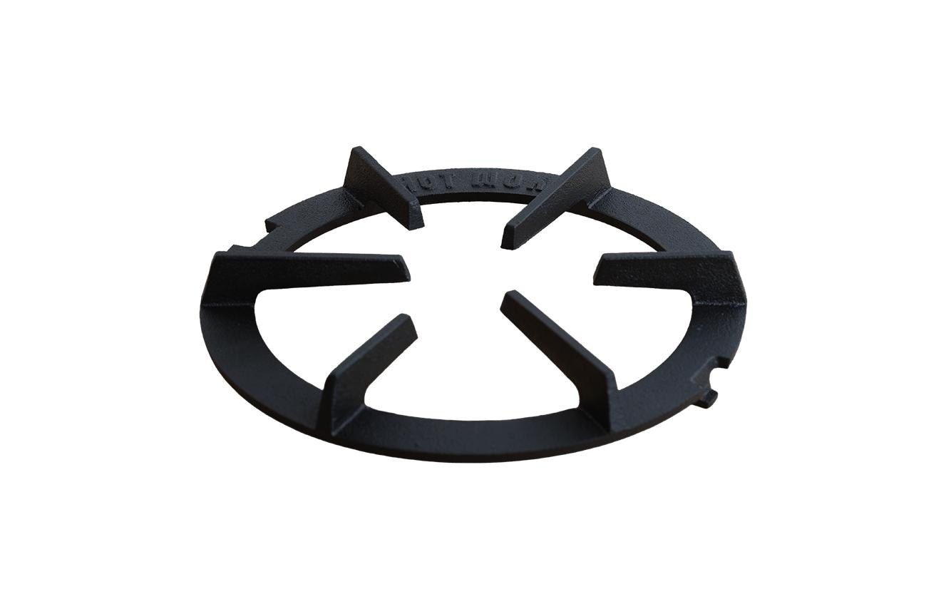 Hot Wok Flacher Brennerring – für Professional 12 kW, Gusseisen, schwarz