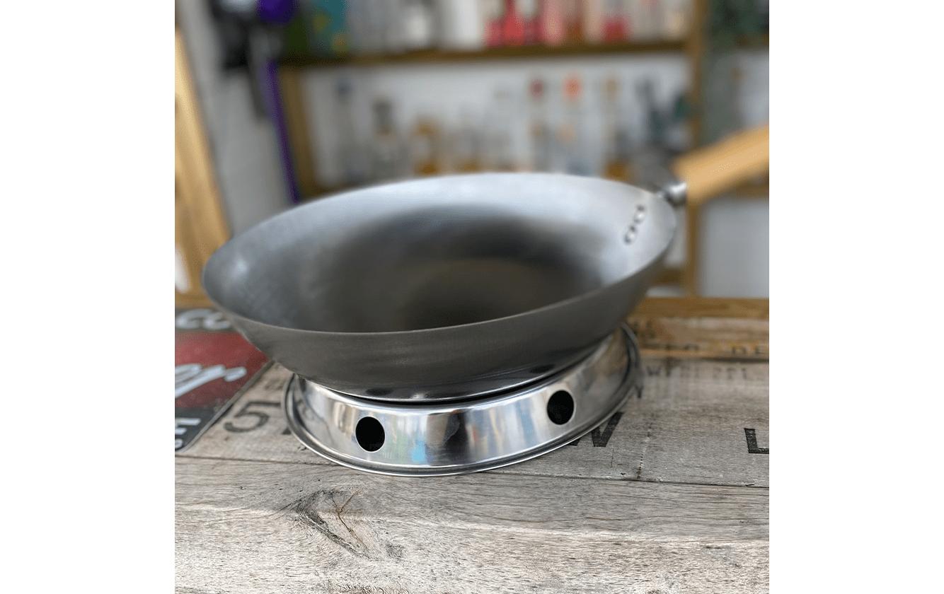 Hot wok Teekannen-Untersatz Edelstahl, silber matt