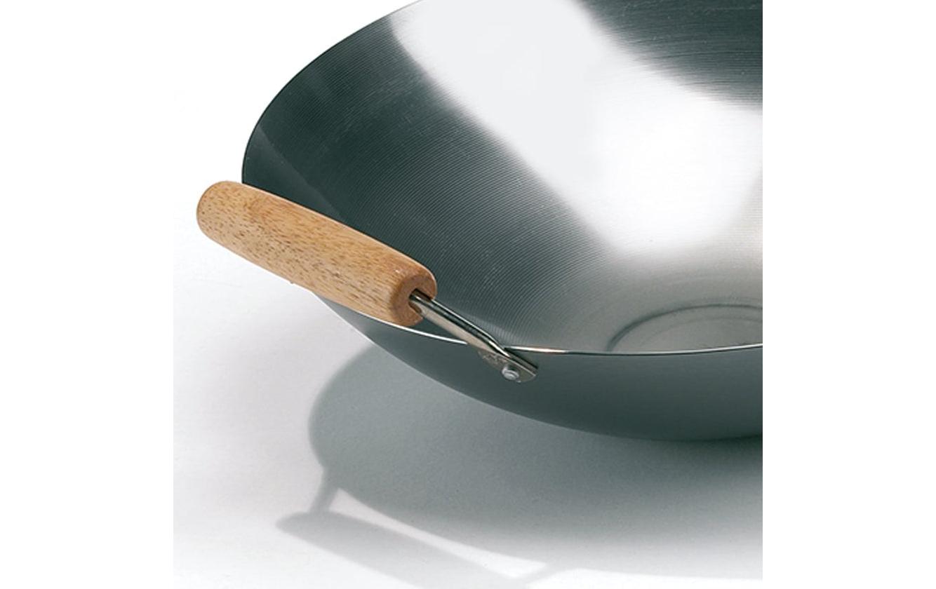 Hot Wok Fonduepfanne HW3731 – Ø 35 cm, Karbonstahl, Teflonbeschichtet, Schwarz