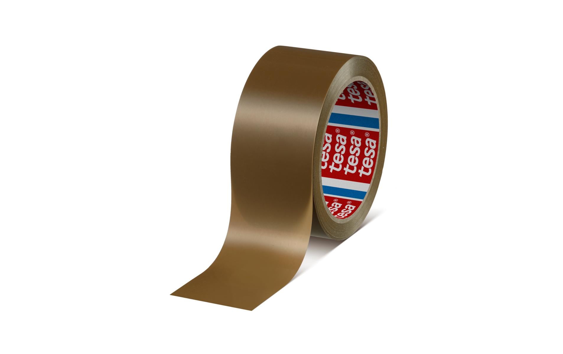 TESA 4120 – Verpackungsklebeband, PVC, Braun, von Hand einreissbar – 50 mm × 66 m – 1 Stück