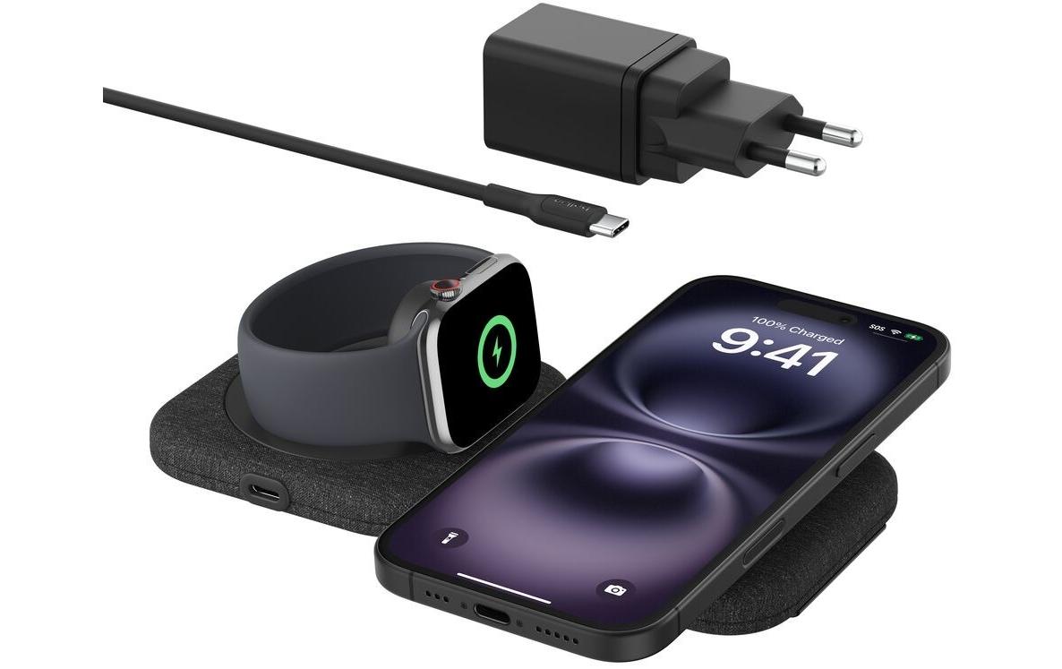 Belkin BOOSTCHARGE PRO 2-in-1 Ladestation – Qi2, magnetisch