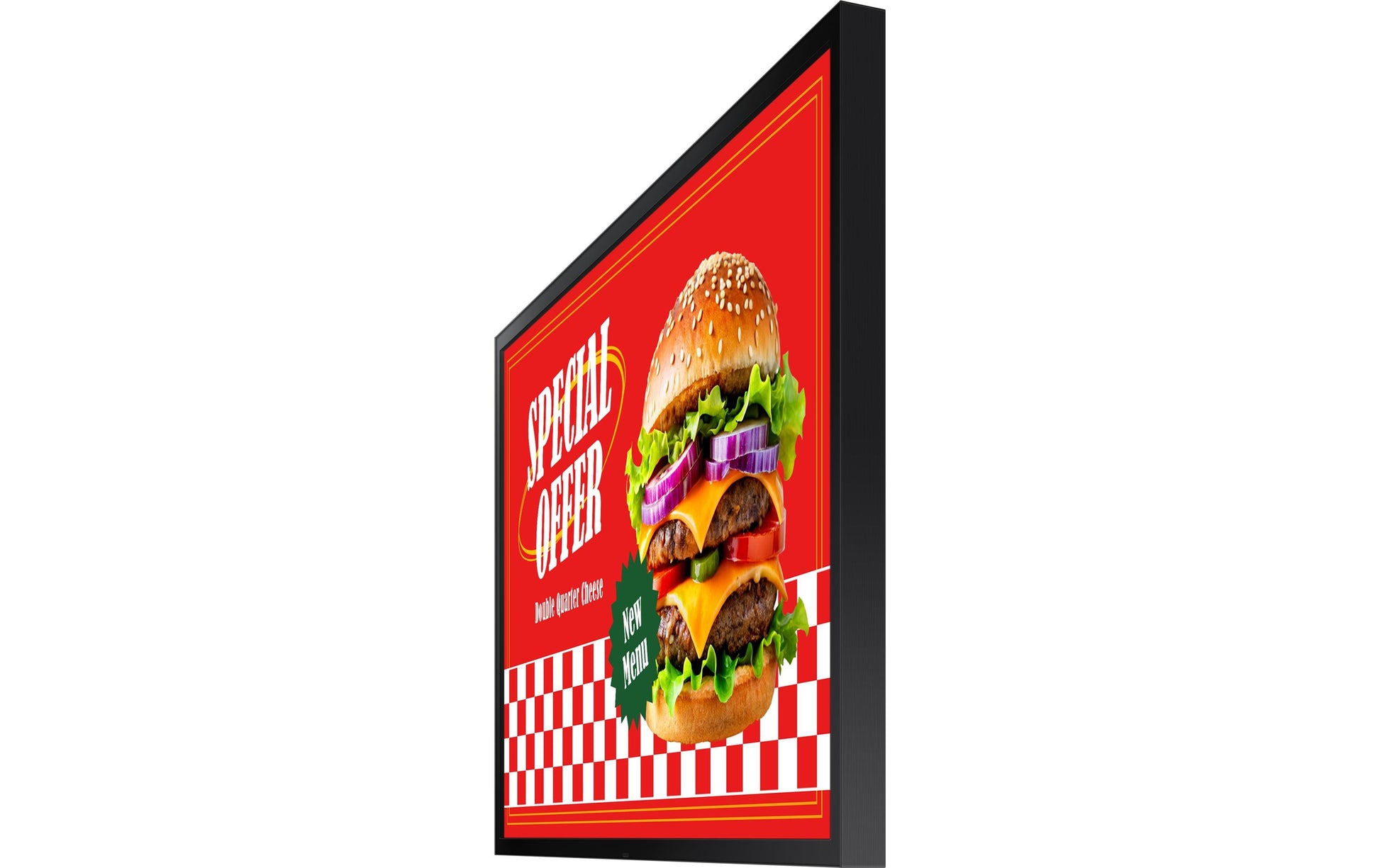 Samsung OH55DX – Public Display, 55", 3500 cd/m², 24/7, Tizen (SSSP), Mediaplayer integriert, 2× HDMI, Schwarz