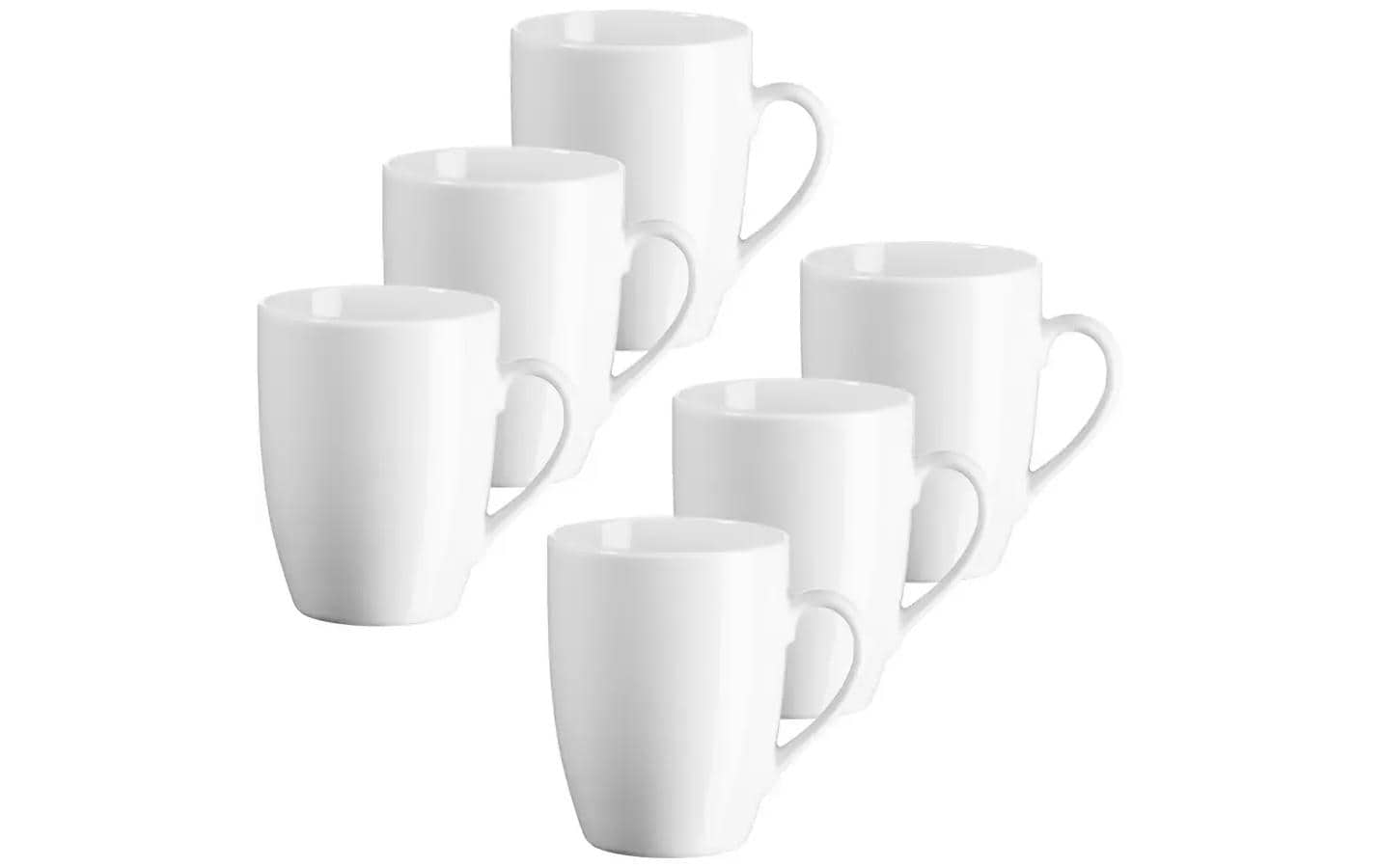Mäser Kaffeebecher – 290 ml, Ø 7,5 cm, Porzellan, Weiss, spülmaschinenfest, mikrowellengeeignet
