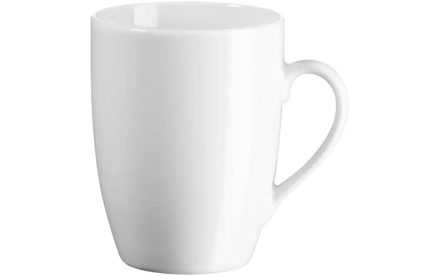 Mäser Kaffeebecher – 290 ml, Ø 7,5 cm, Porzellan, Weiss, spülmaschinenfest, mikrowellengeeignet