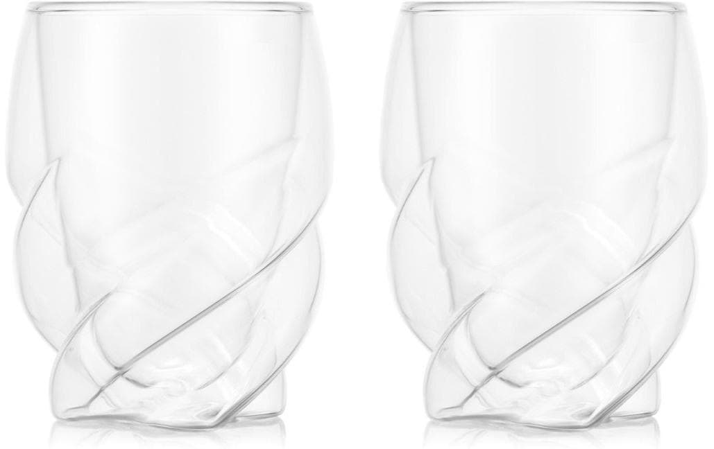 Bodum Trinkglas Pavina Paris – 2er Set, 270 ml, H 14,0 cm, Borosilikatglas, Transparent, doppelwandig