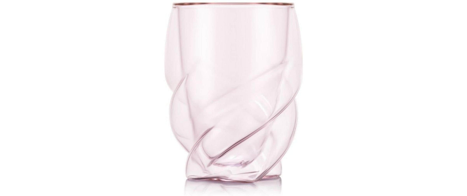Bodum PAVINA Doppelwandglas – 0,27 l, Borosilikatglas, Pink, 2 Stück