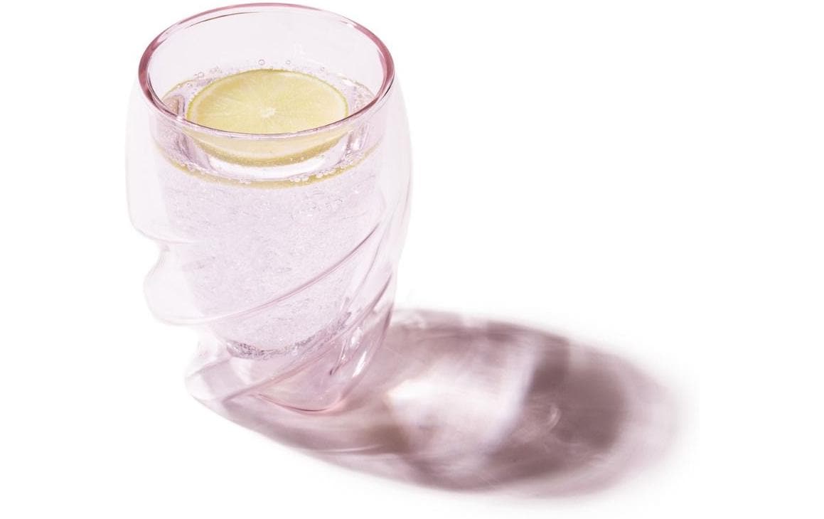 Bodum PAVINA Doppelwandglas – 0,27 l, Borosilikatglas, Pink, 2 Stück
