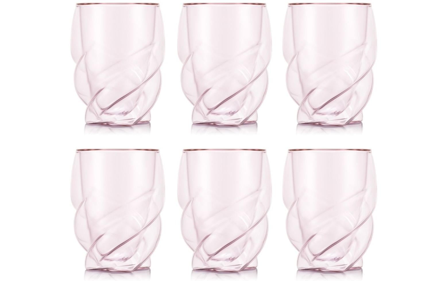 Bodum Doppelwandgläser Pavina Paris – 6er Set, 270 ml, H 14,0 cm, Borosilikatglas, spülmaschinenfest
