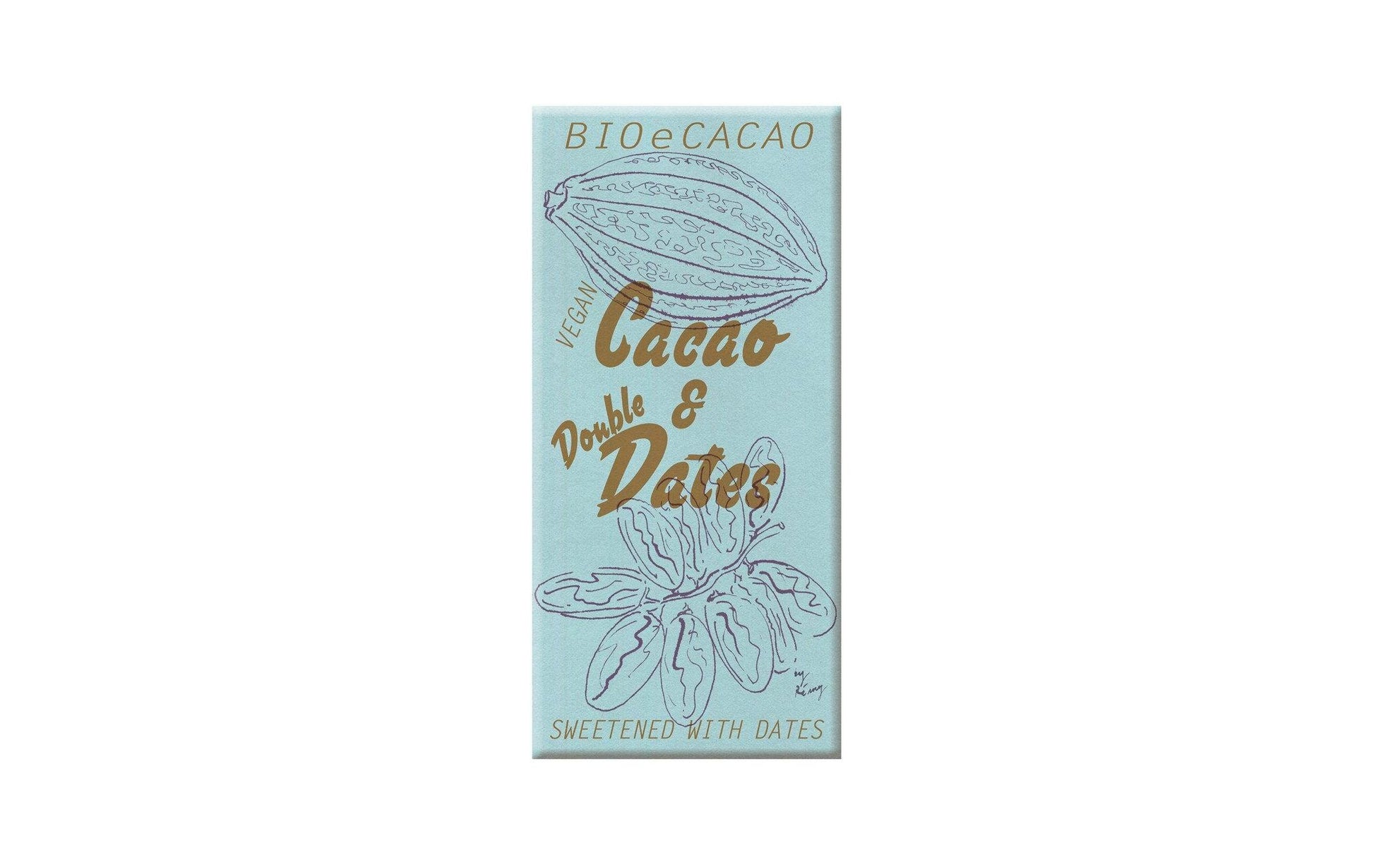 BioeCacao Dattelschokolade Double Dates, bio, vegan – 90 g
