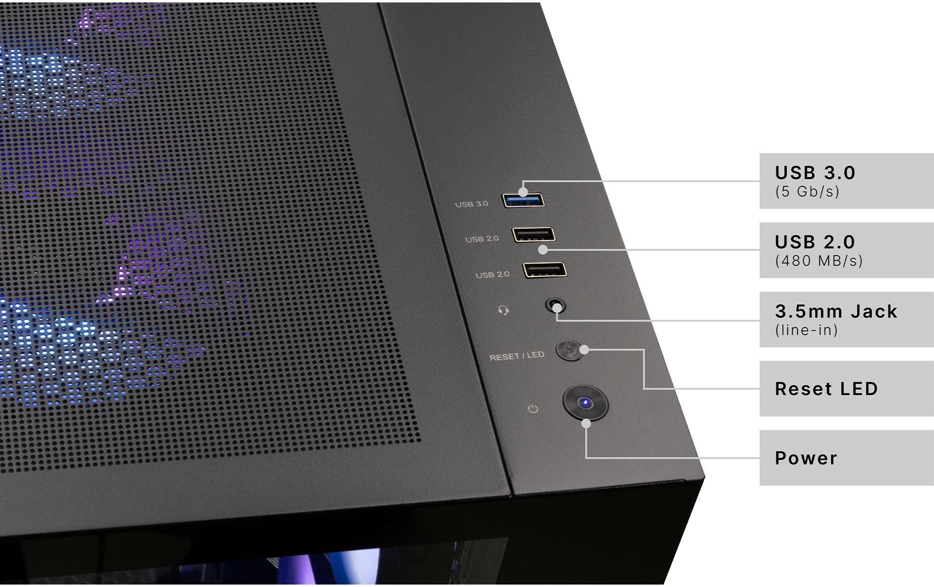 Captiva Advanced Gaming Tower – AMD Ryzen 7 5700X, 32 GB RAM, 1 TB SSD, Windows 11 Home